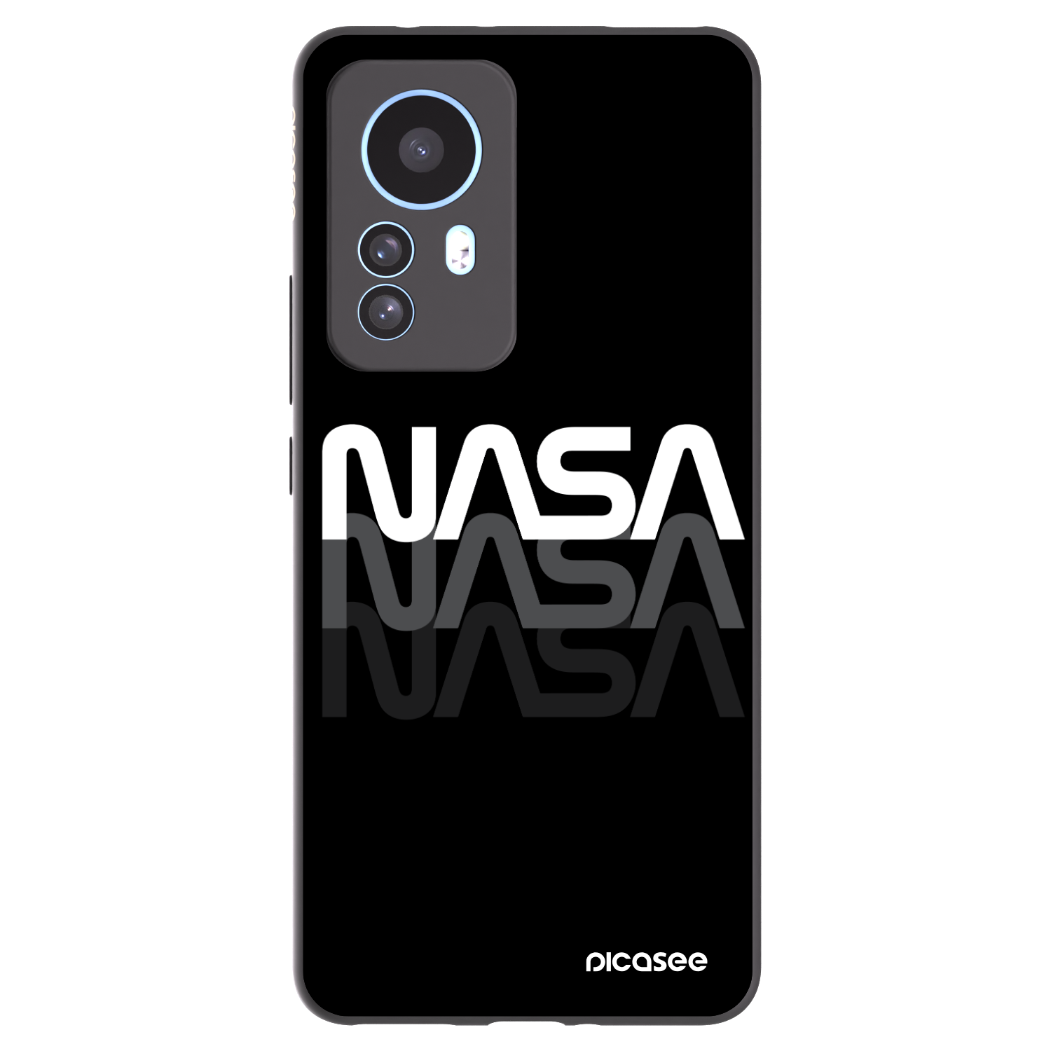 Picasee husă neagră din silicon pentru Xiaomi 12T Pro - NASA Triple