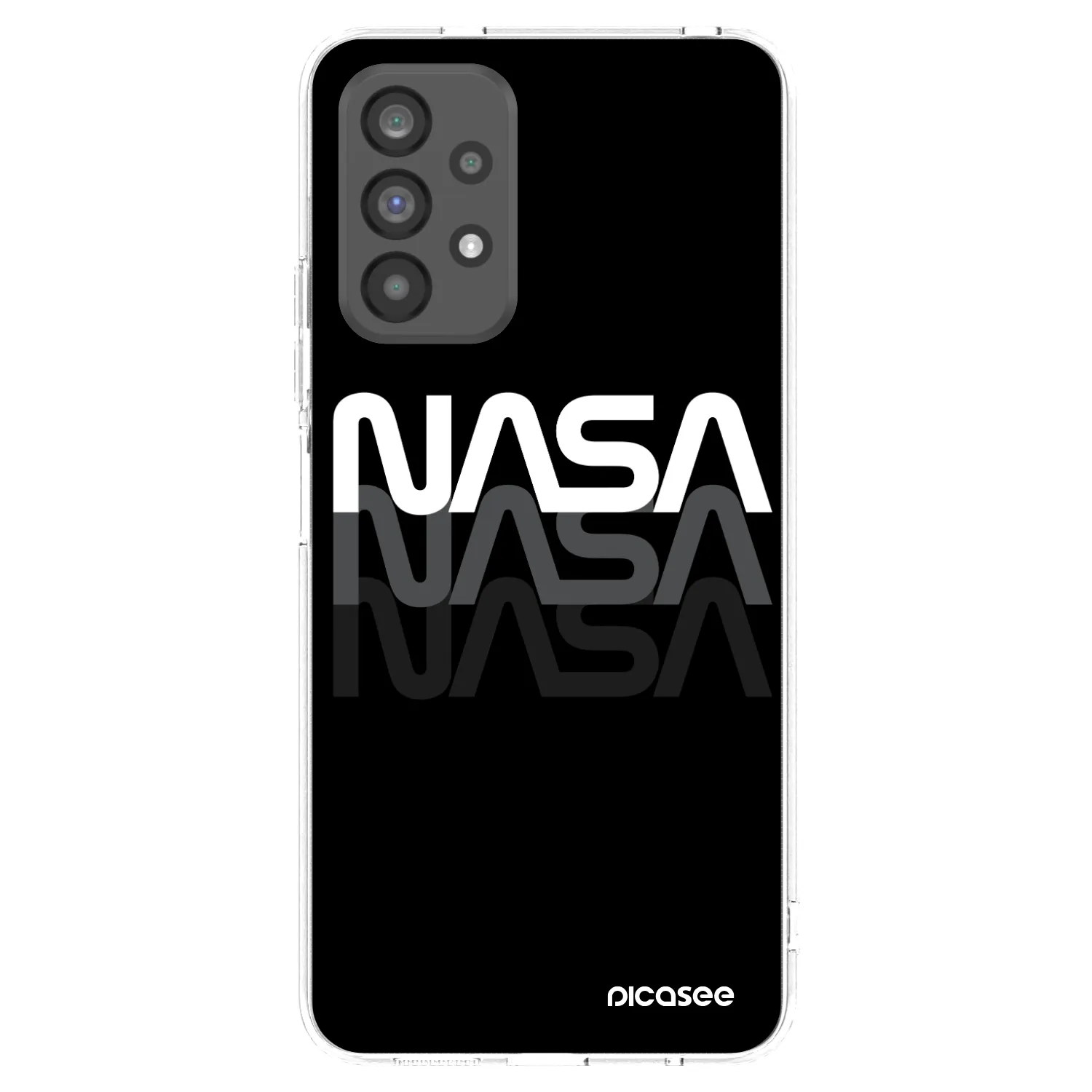 Picasee husă transparentă din silicon pentru Samsung Galaxy A73 5G - NASA Triple