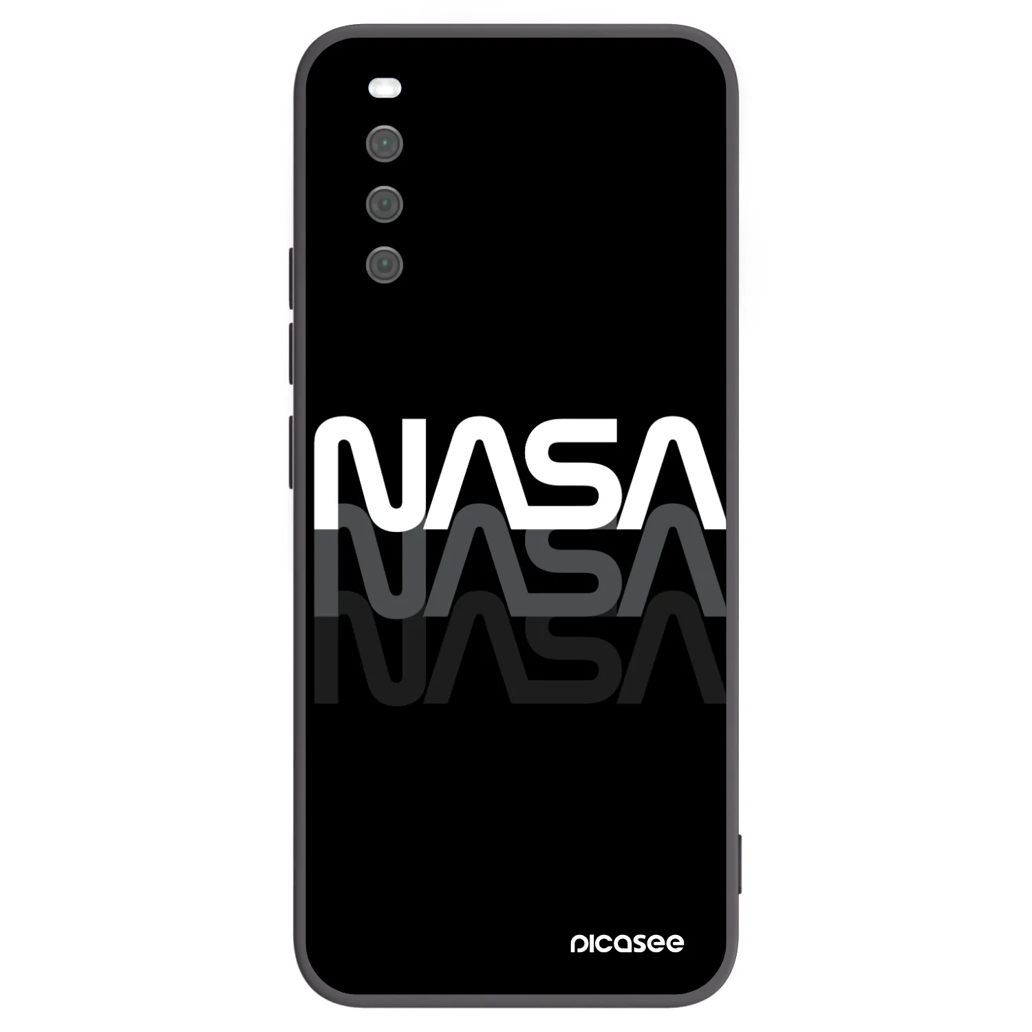 Picasee husă neagră din silicon pentru Sony Xperia 10 III - NASA Triple