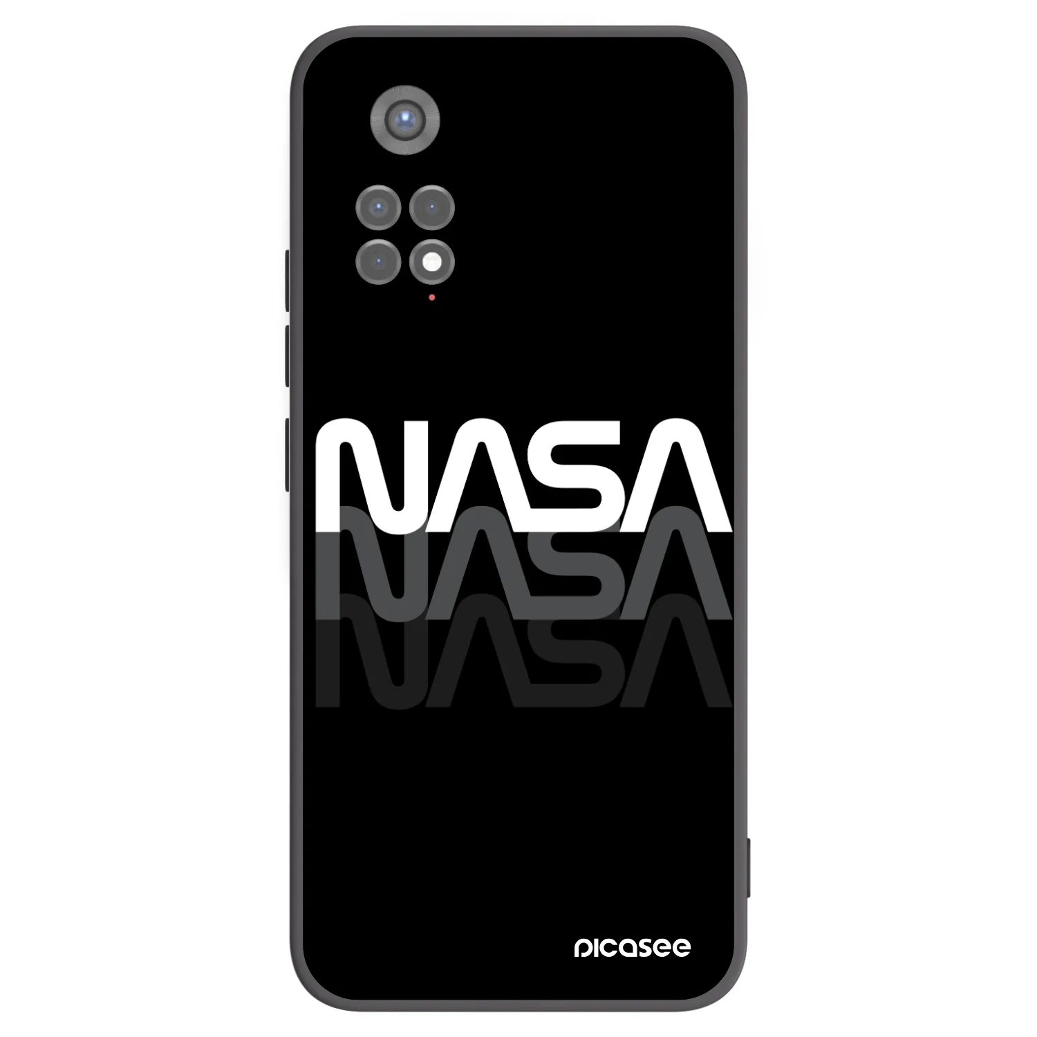 Picasee husă neagră din silicon pentru Xiaomi Redmi Note 11S 5G - NASA Triple