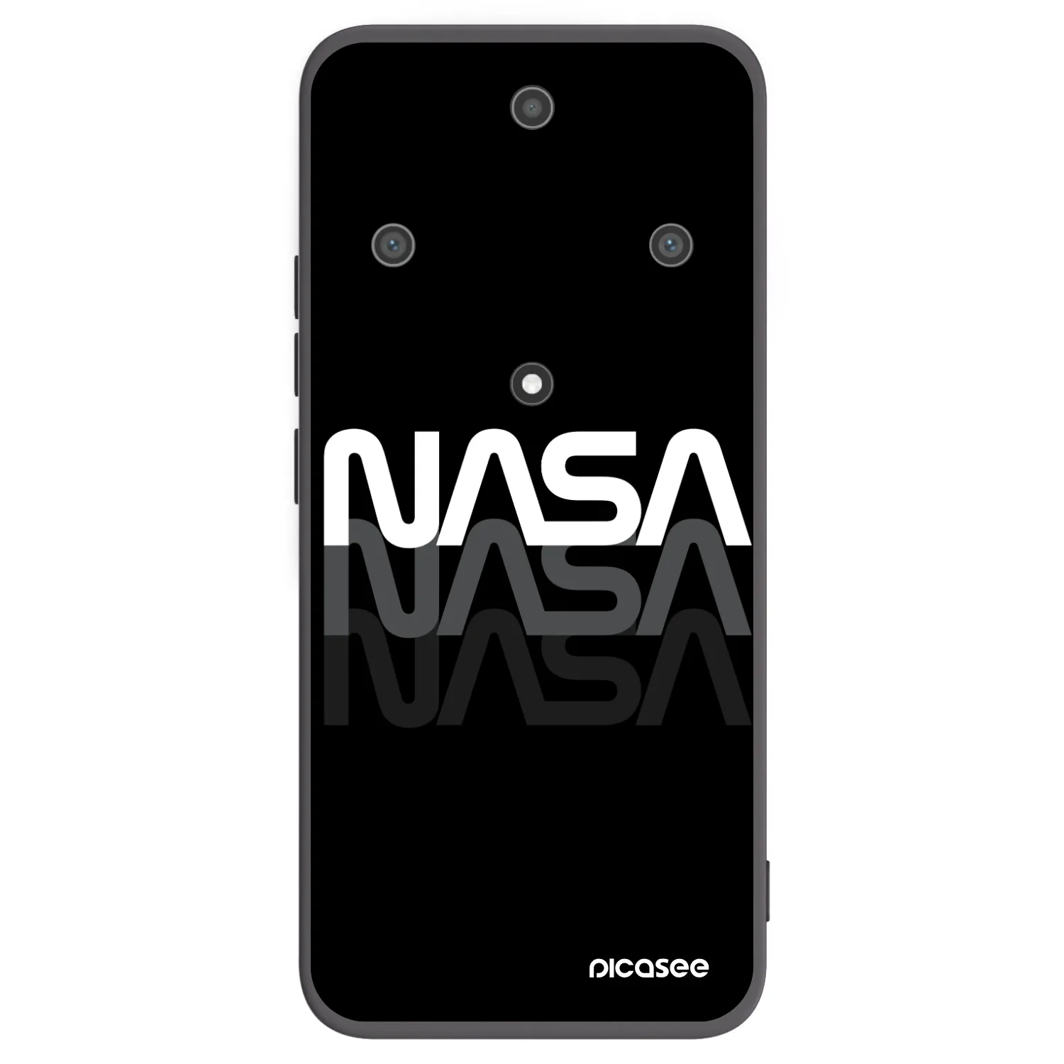 Picasee husă neagră din silicon pentru Honor Magic5 Lite 5G - NASA Triple