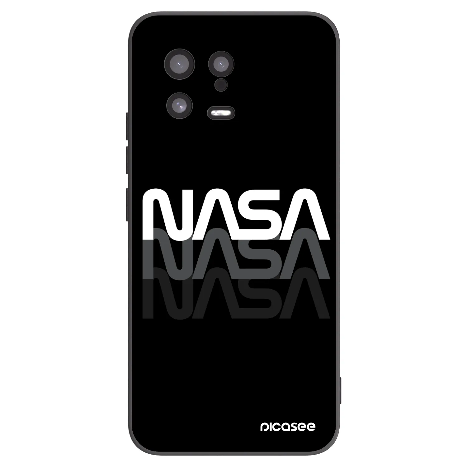 Picasee husă neagră din silicon pentru Xiaomi 13 - NASA Triple