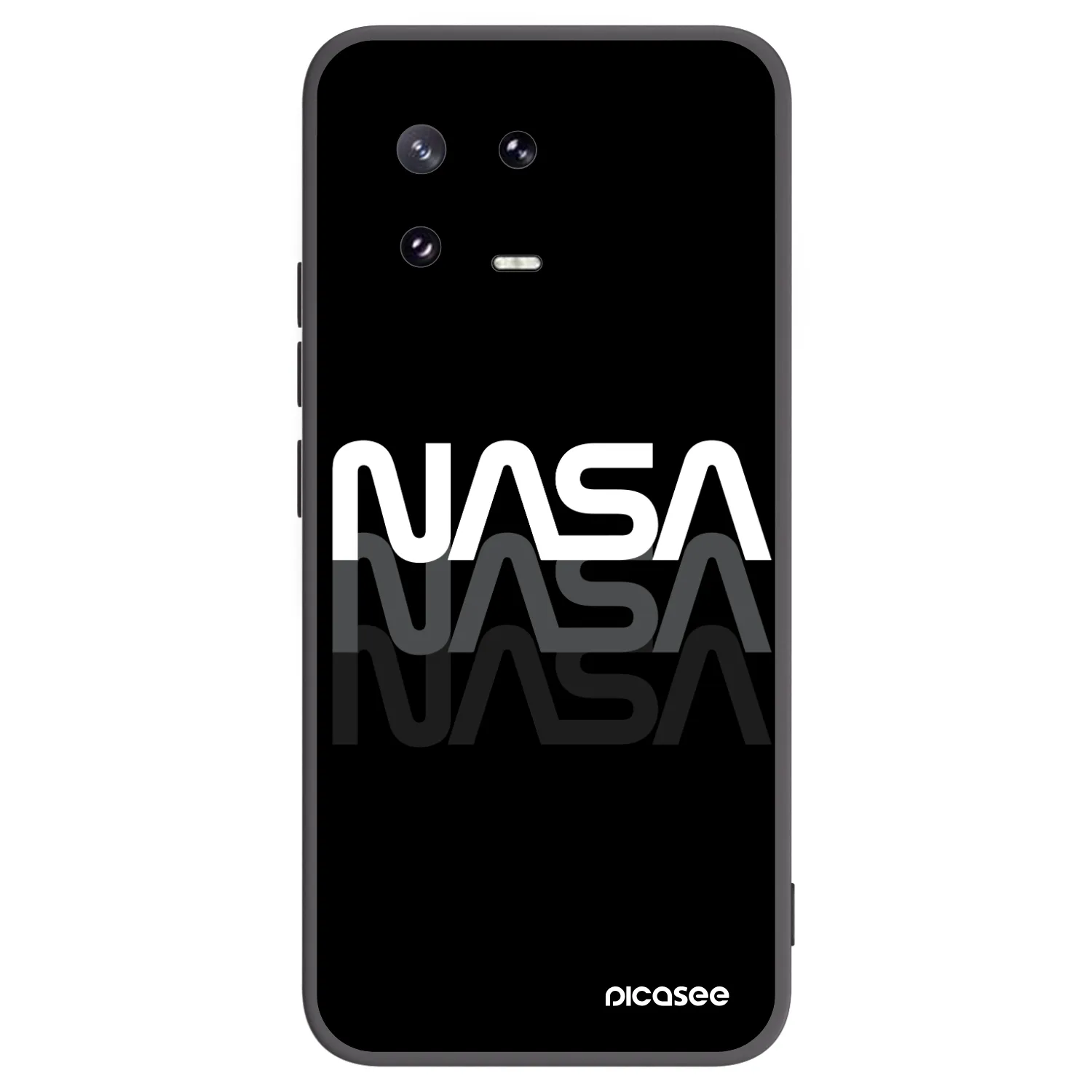Picasee husă neagră din silicon pentru Xiaomi 13 Pro - NASA Triple