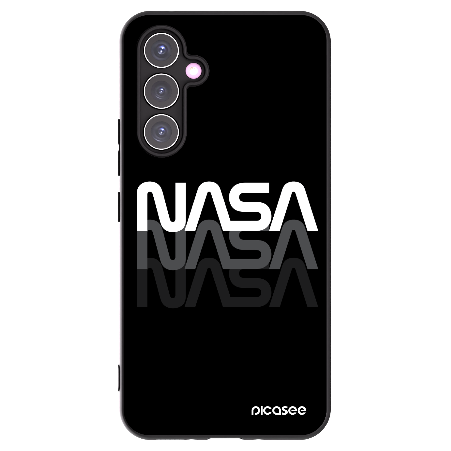 Picasee husă neagră din silicon pentru Samsung Galaxy A54 5G A546B - NASA Triple