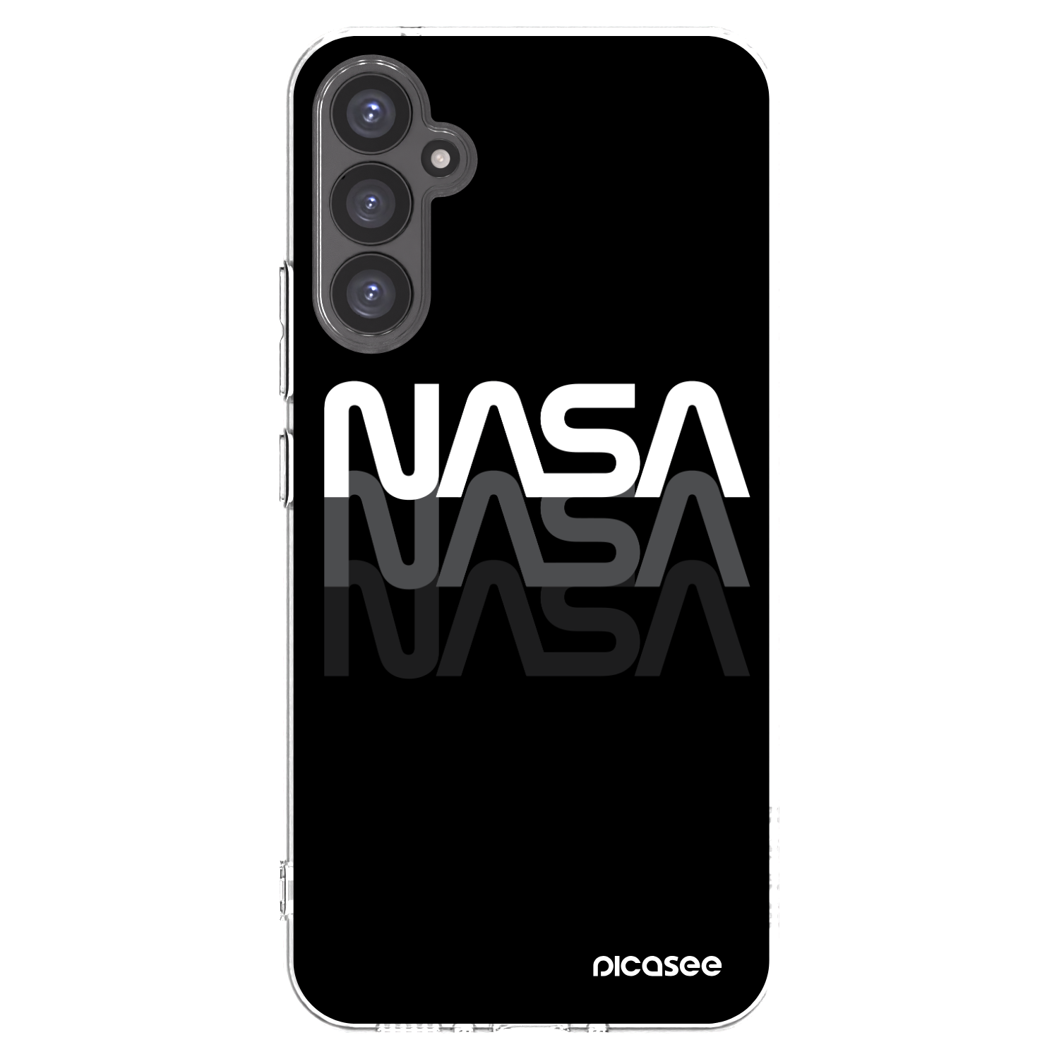 Picasee husă transparentă din silicon pentru Samsung Galaxy A34 5G A346B - NASA Triple