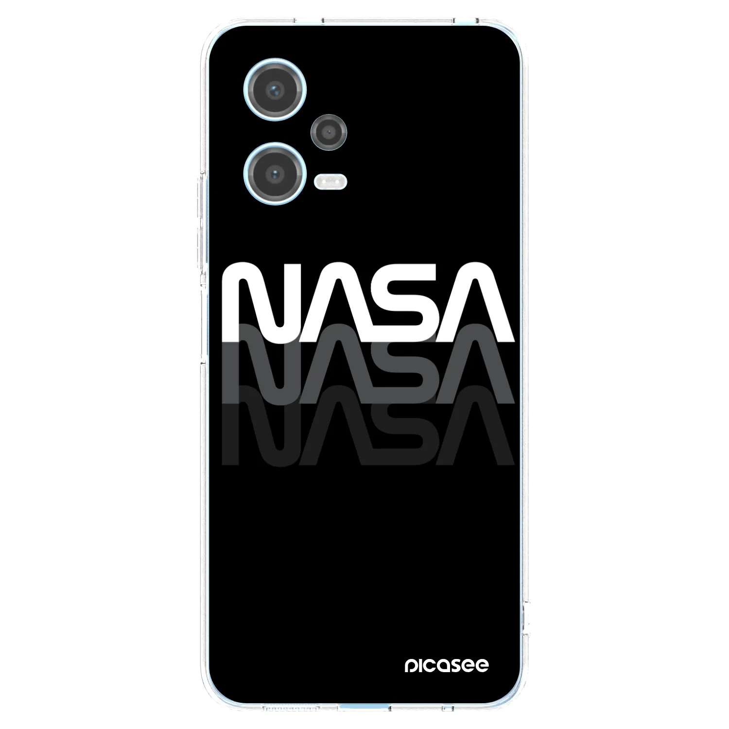 Picasee husă transparentă din silicon pentru Xiaomi Redmi Note 12 5G - NASA Triple