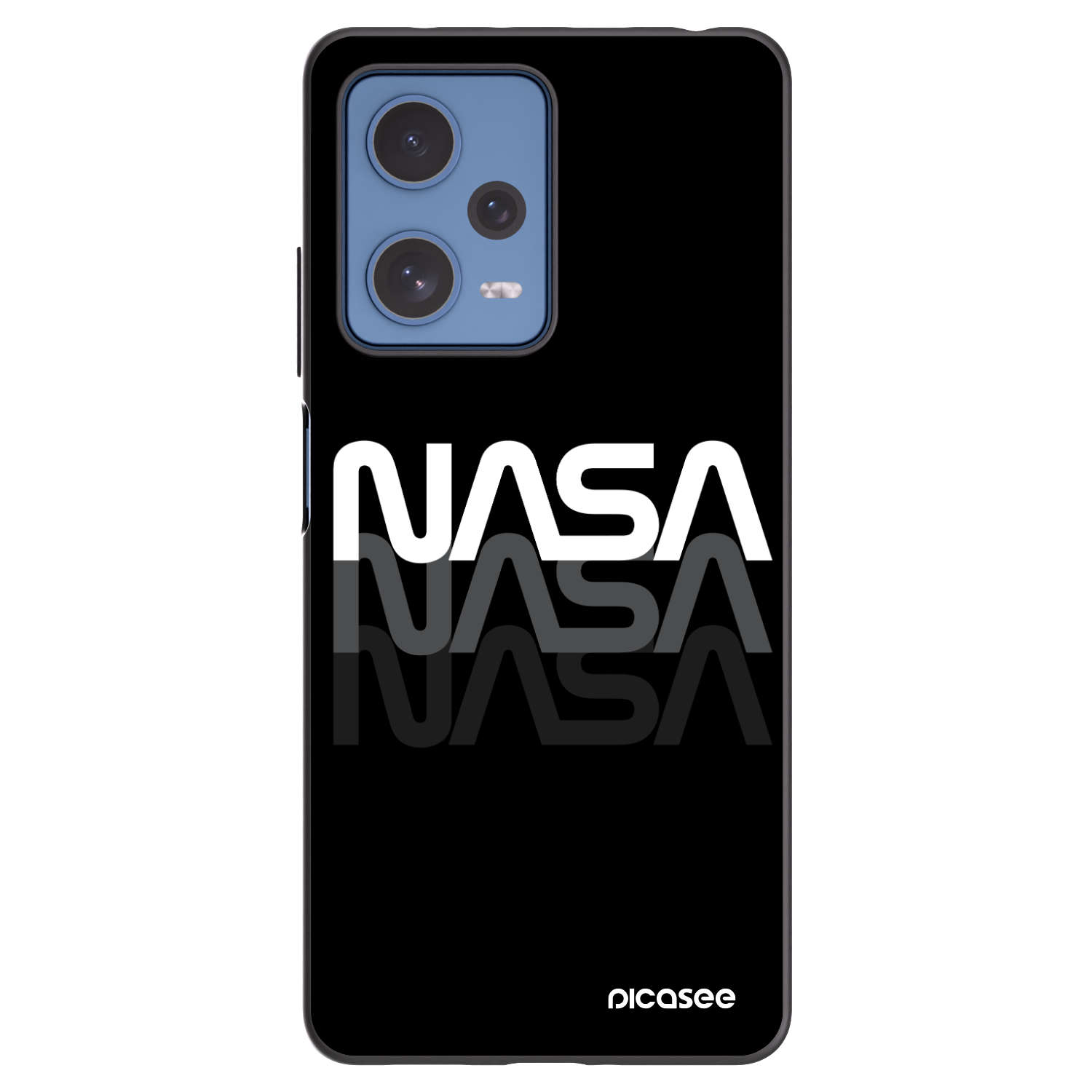 Picasee husă neagră din silicon pentru Xiaomi Redmi Note 12 Pro 5G - NASA Triple