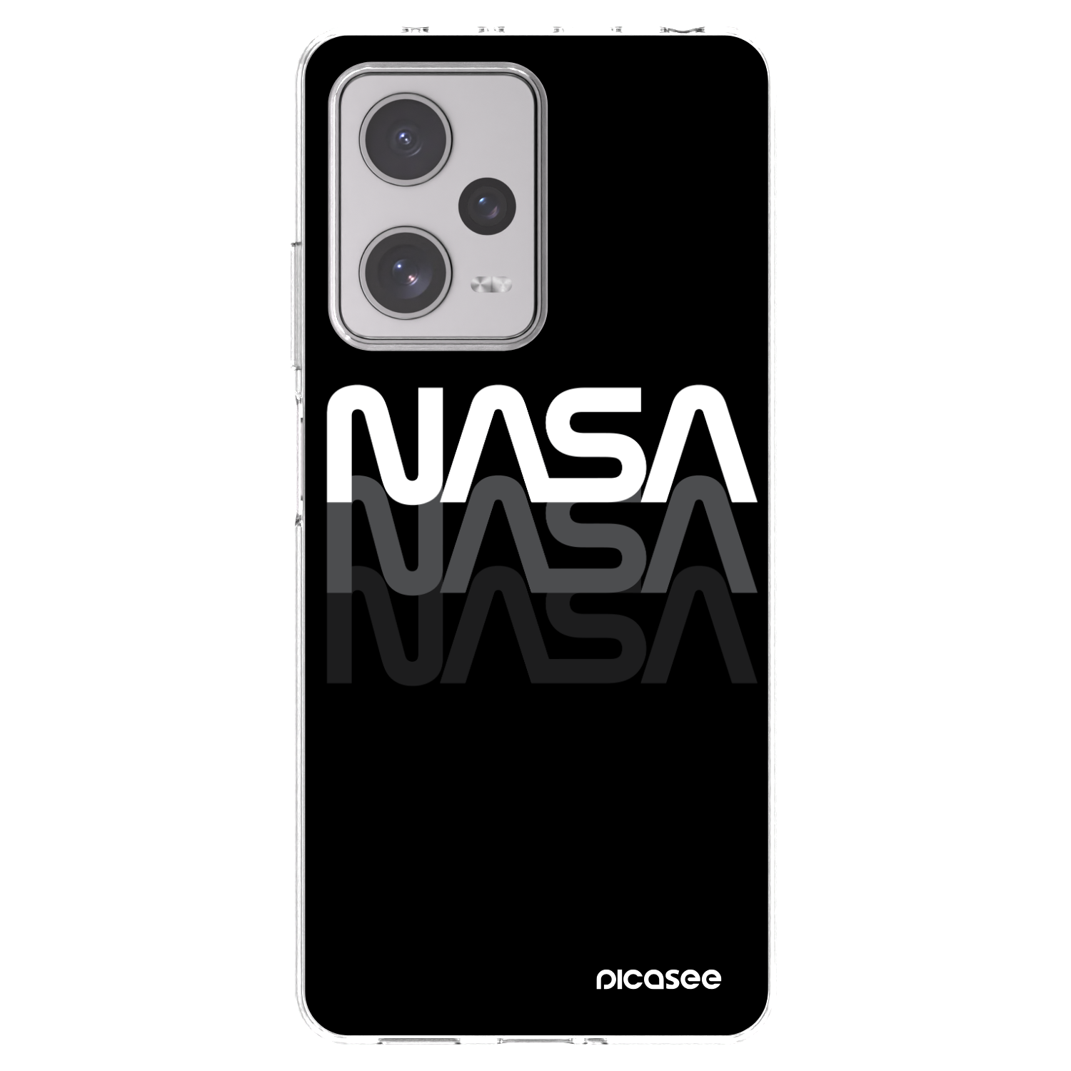 Picasee husă transparentă din silicon pentru Xiaomi Redmi Note 12 Pro+ 5G - NASA Triple