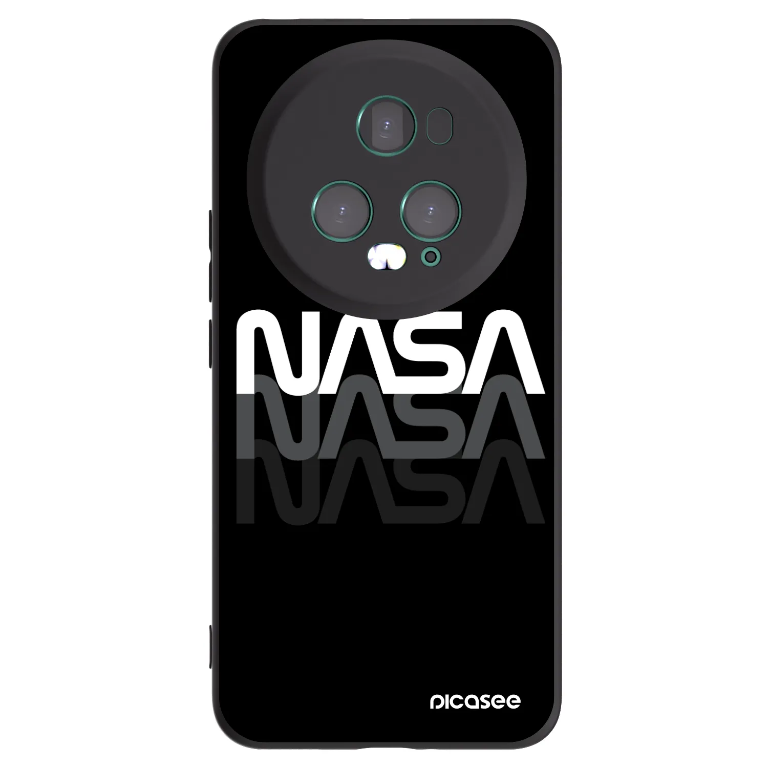 Picasee husă neagră din silicon pentru Honor Magic5 Pro - NASA Triple
