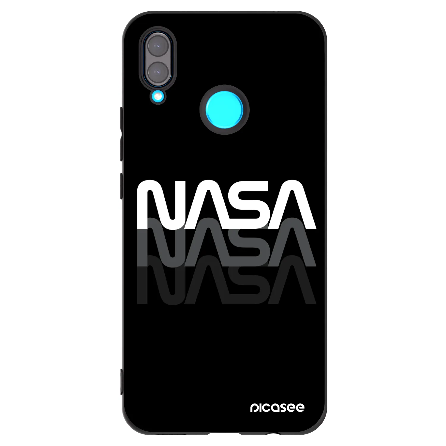 Picasee husă neagră din silicon pentru Huawei Nova 3i - NASA Triple