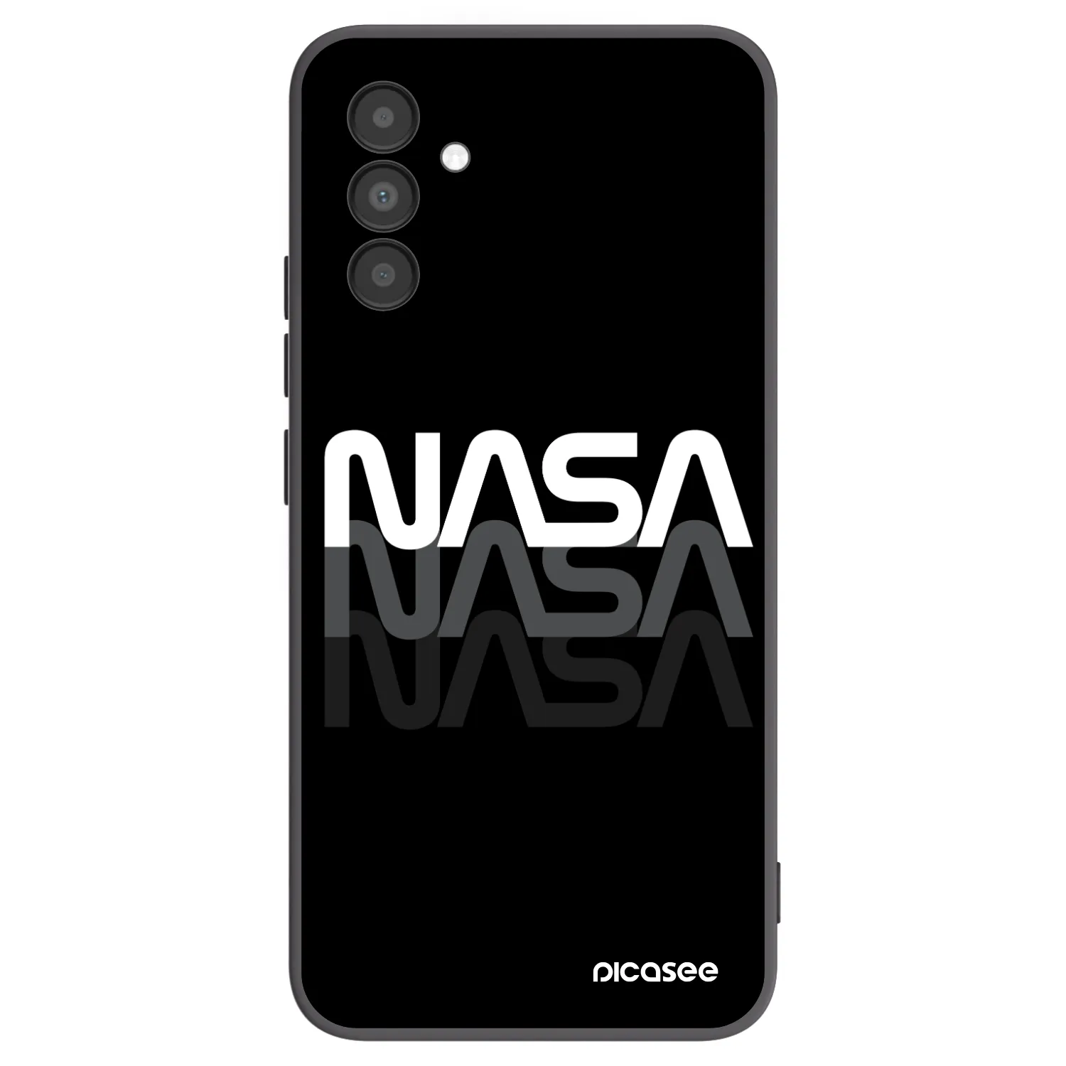Picasee husă neagră din silicon pentru Samsung Galaxy A04s A047F - NASA Triple