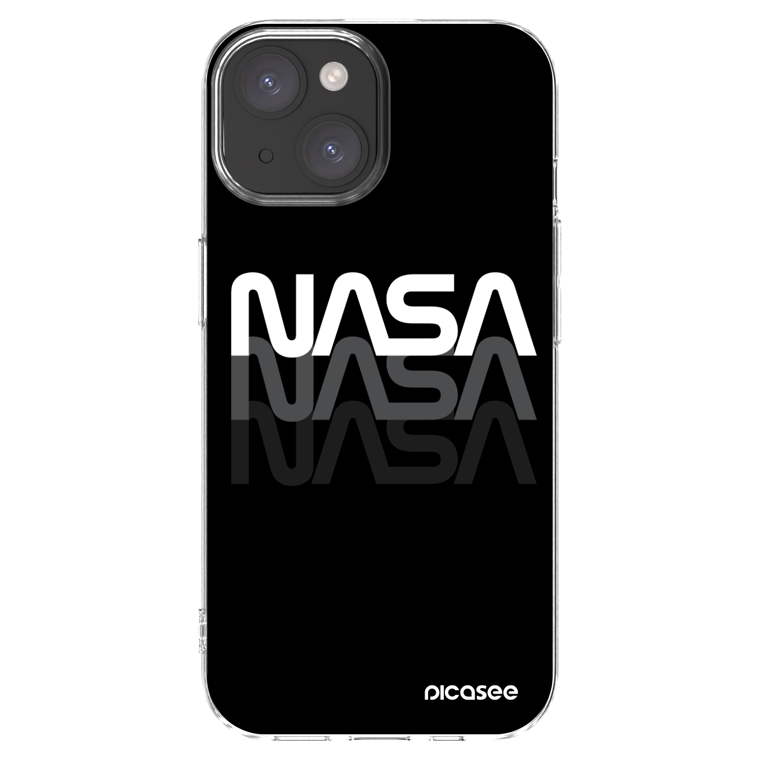 Picasee husă transparentă din silicon pentru Apple iPhone 15 - NASA Triple