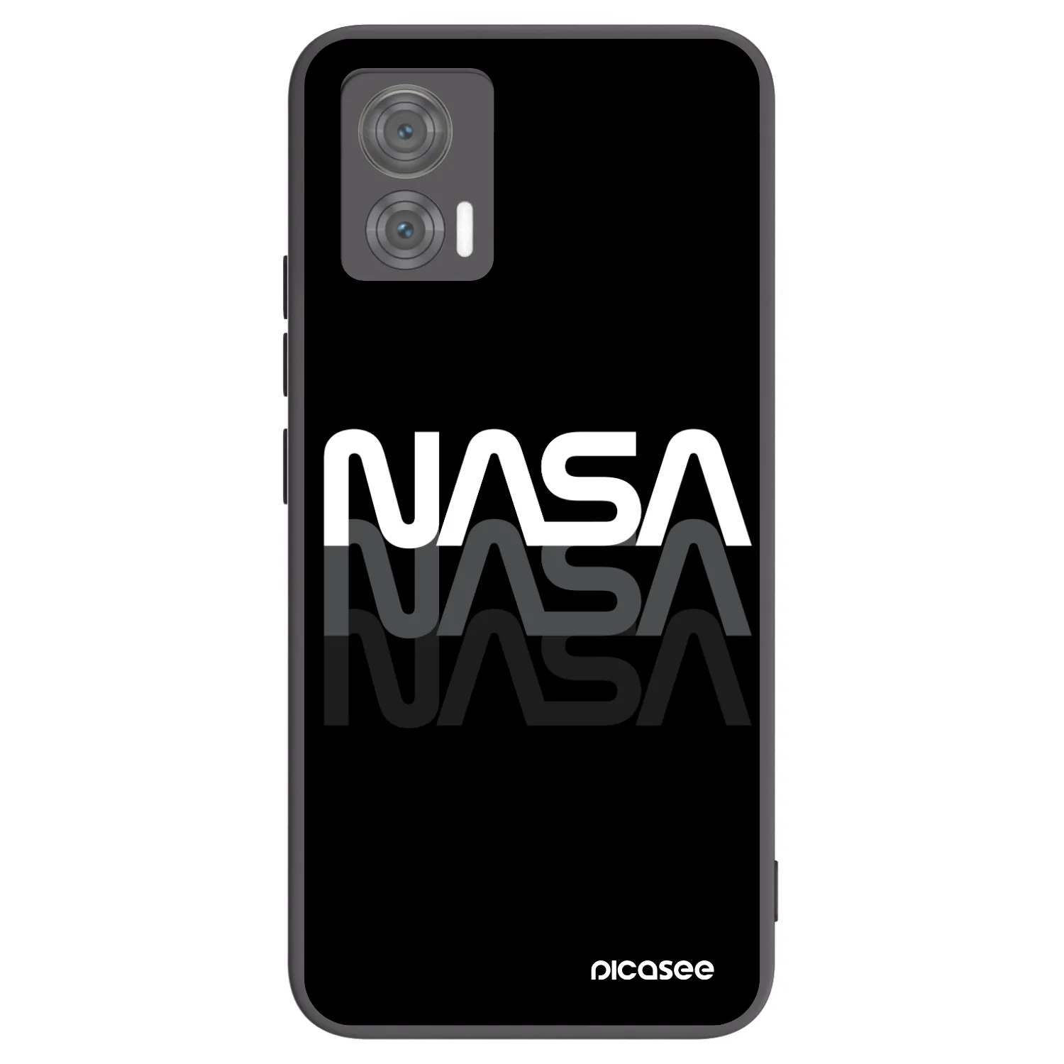 Picasee husă neagră din silicon pentru Motorola Edge 30 Neo - NASA Triple