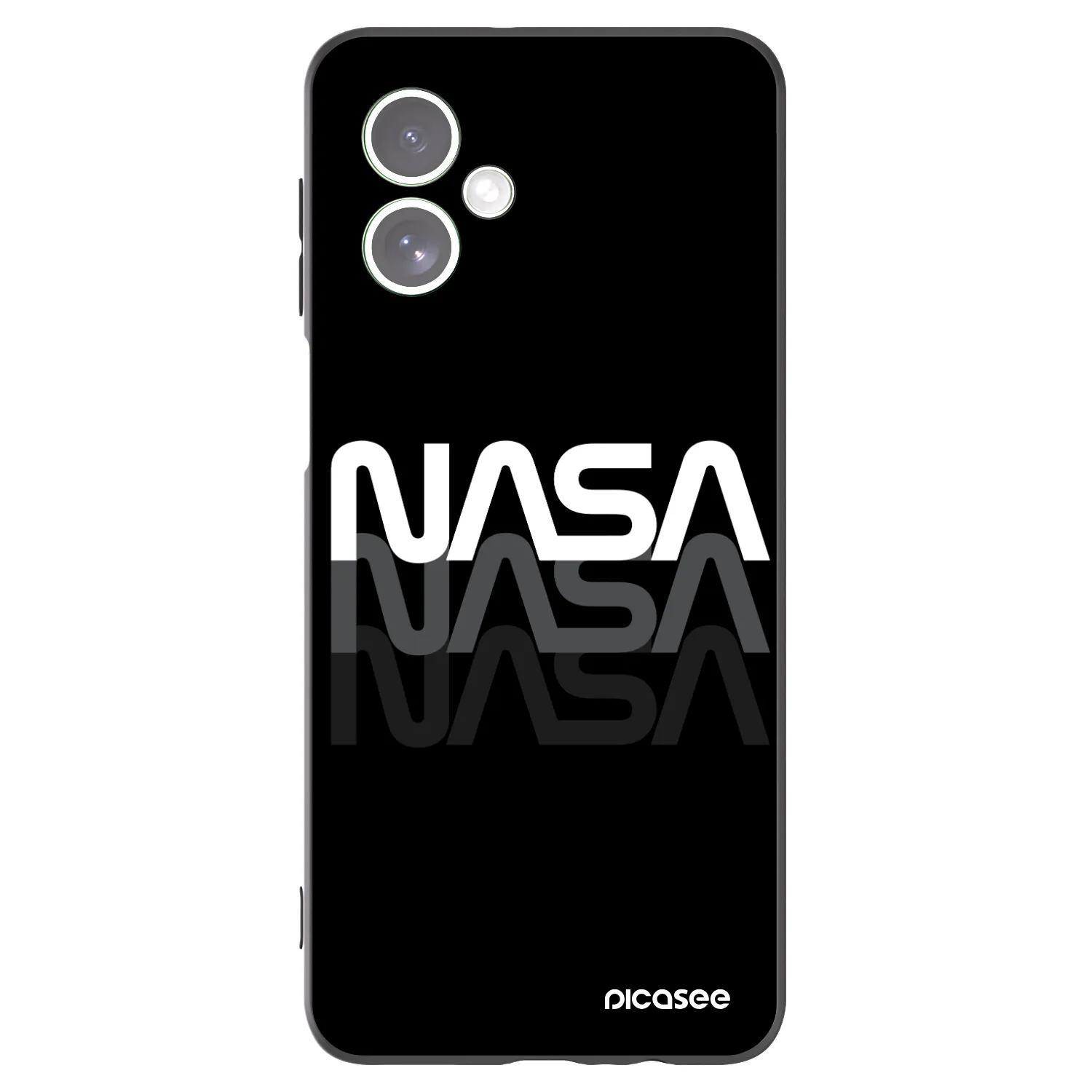 Picasee husă neagră din silicon pentru Motorola Moto G54 5G - NASA Triple