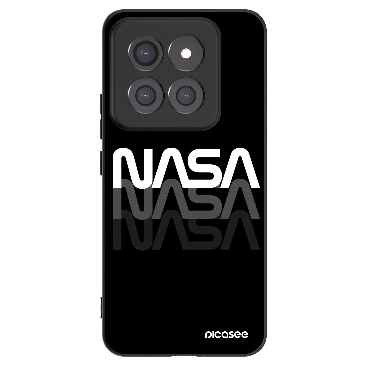 Picasee husă neagră din silicon pentru Xiaomi 14 Pro - NASA Triple