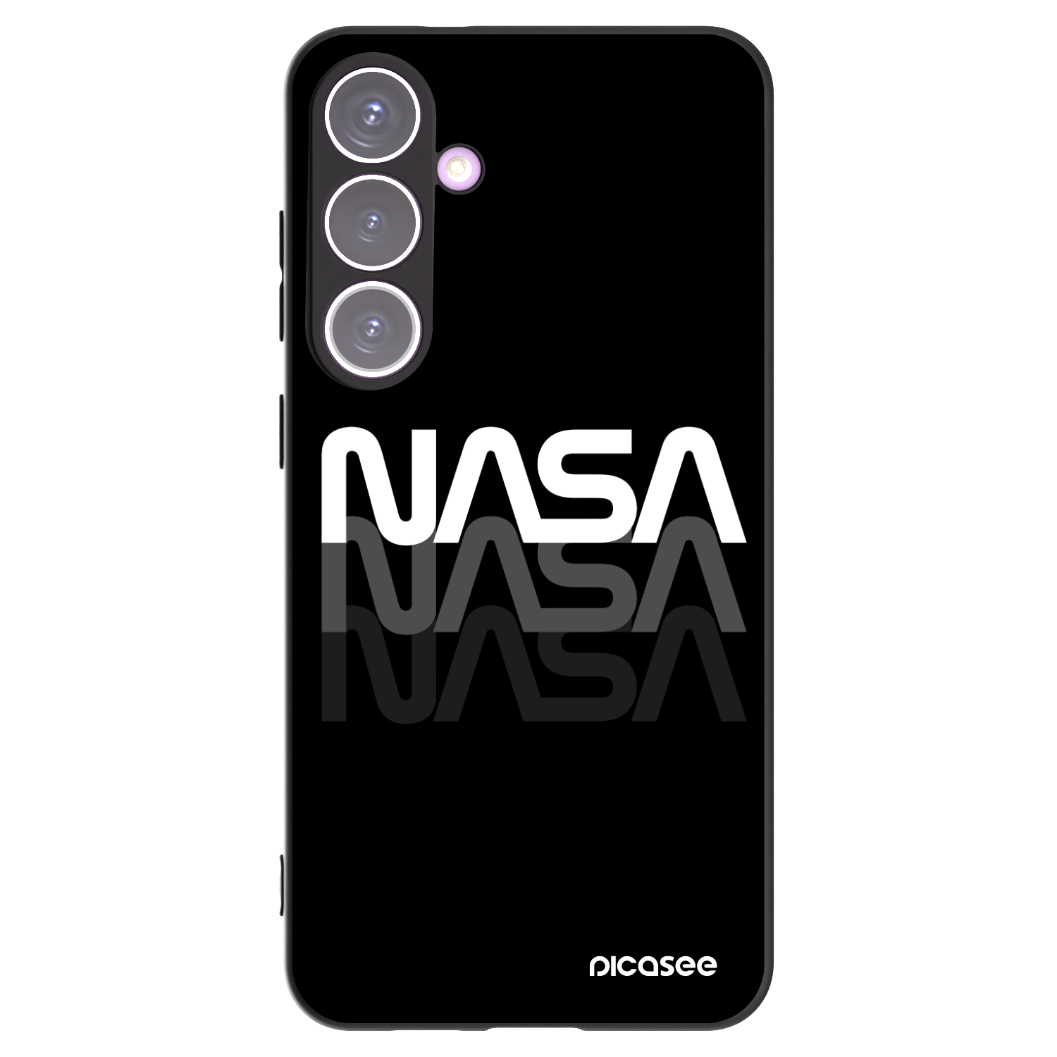 Picasee husă neagră din silicon pentru Samsung Galaxy S24+ S926B 5G - NASA Triple