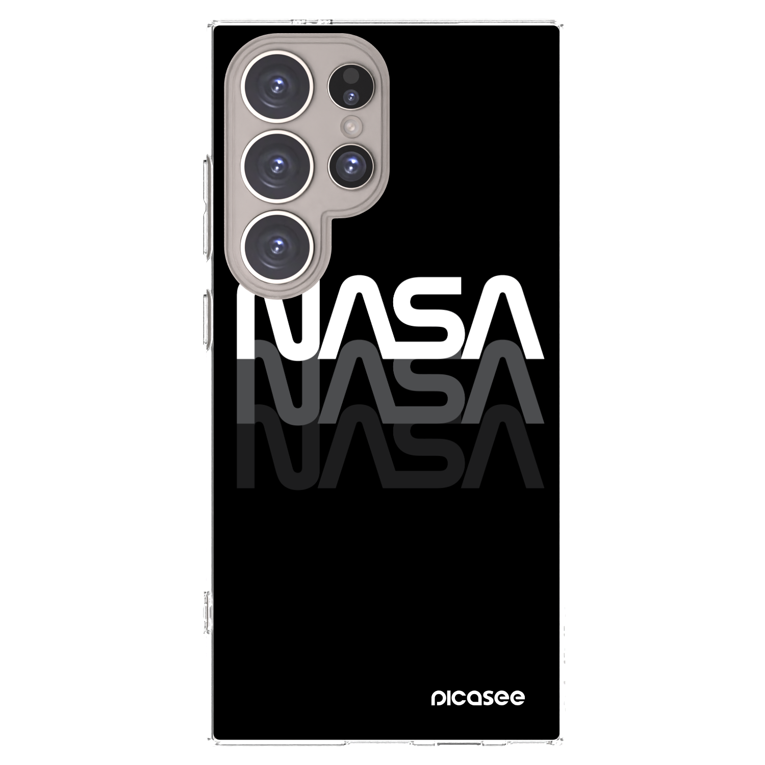 Picasee husă transparentă din silicon pentru Samsung Galaxy S24 Ultra S928B 5G - NASA Triple