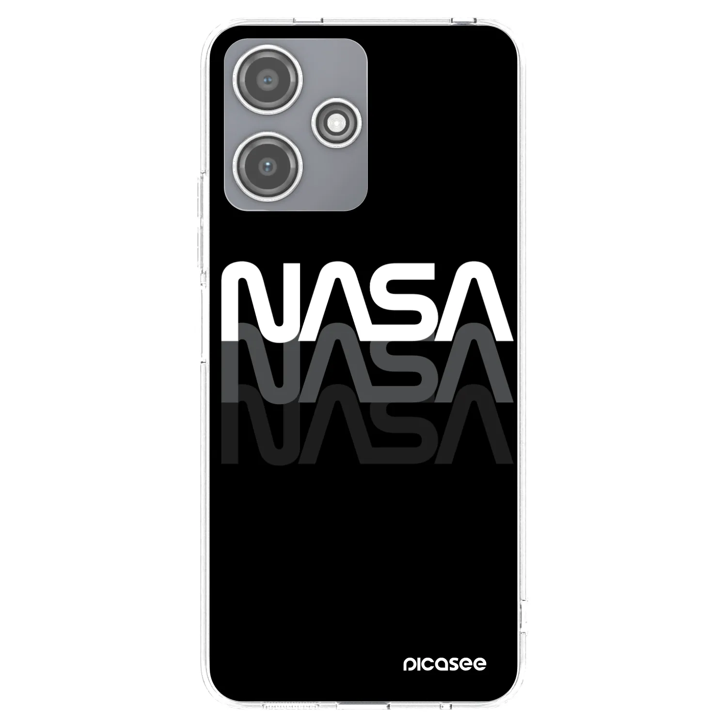 Picasee husă transparentă din silicon pentru Xiaomi Redmi 12 5G - NASA Triple