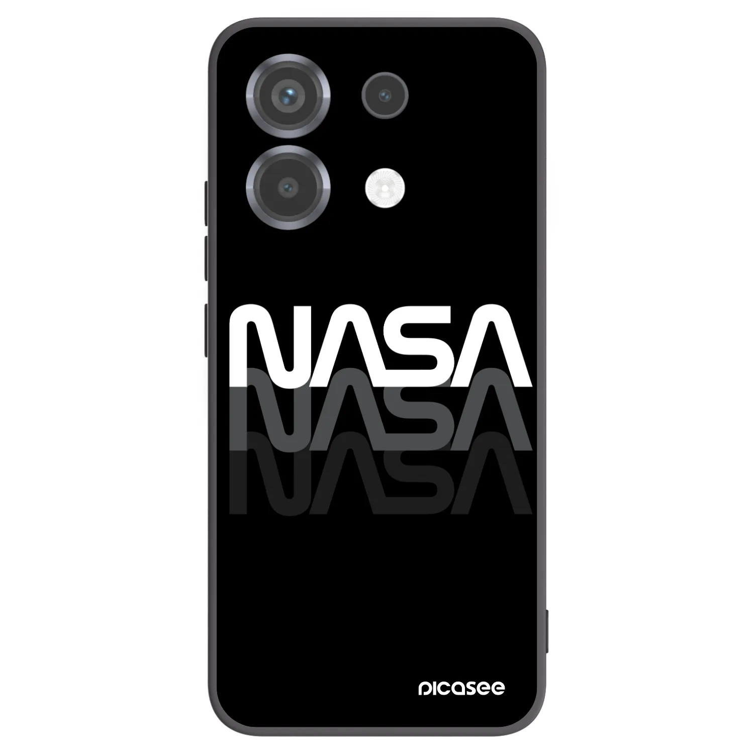 Picasee husă neagră din silicon pentru Xiaomi Poco X6 - NASA Triple