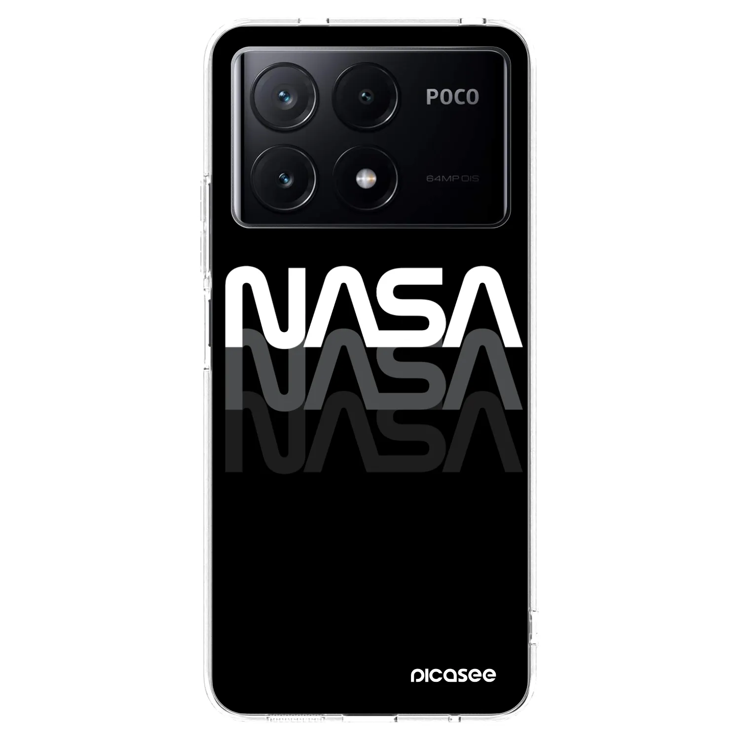 Picasee husă transparentă din silicon pentru Xiaomi Poco X6 Pro - NASA Triple