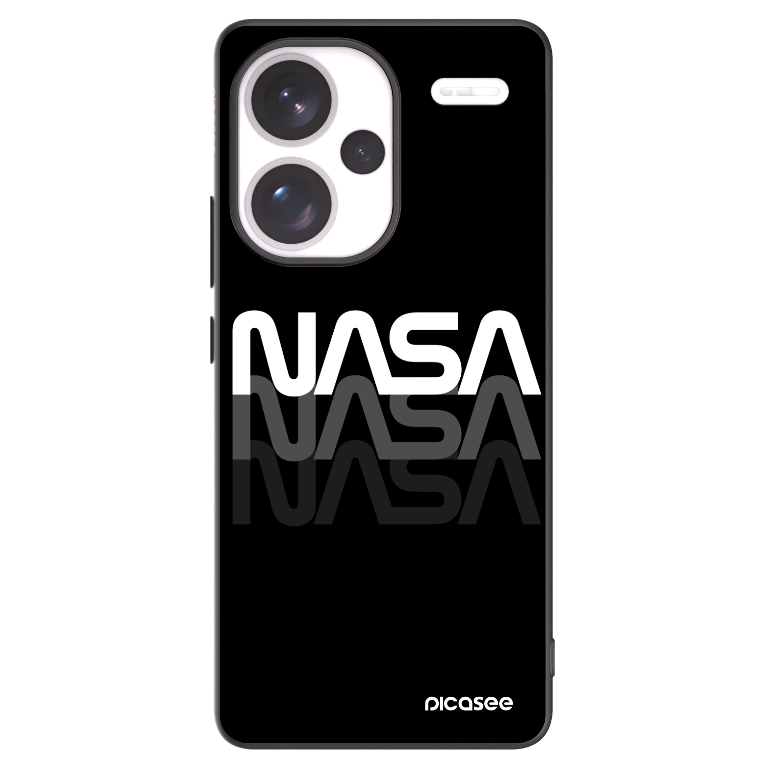 Picasee husă neagră din silicon pentru Xiaomi Redmi Note 13 Pro+ 5G - NASA Triple