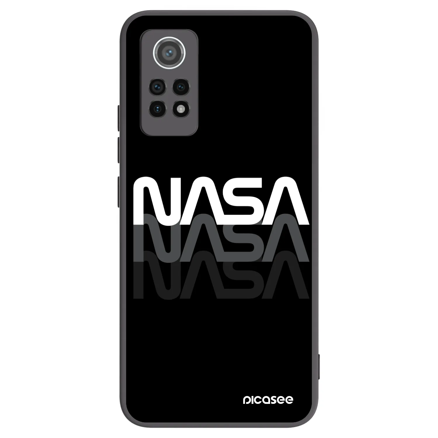 Picasee husă neagră din silicon pentru Xiaomi Redmi Note 12 Pro 4G - NASA Triple