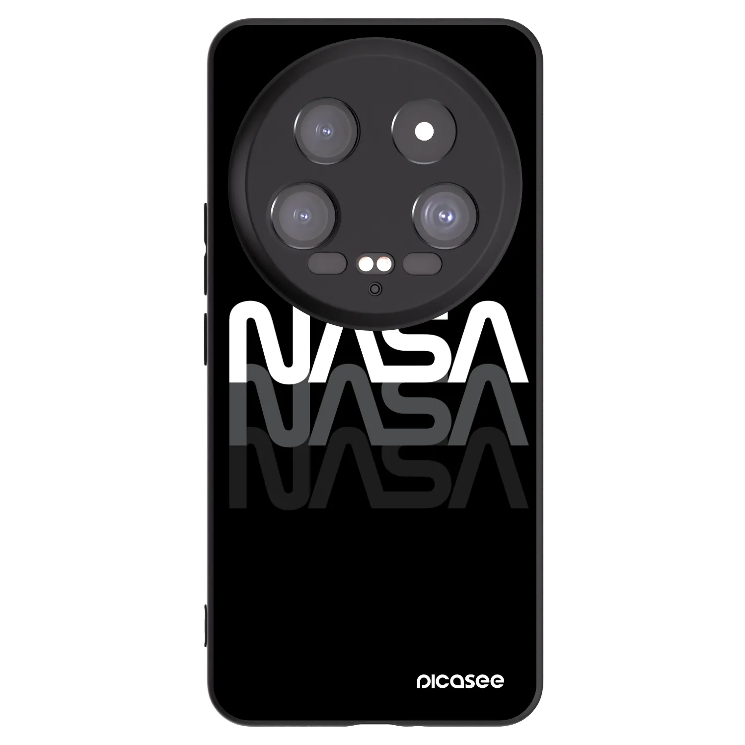 Picasee husă neagră din silicon pentru Xiaomi 14 Ultra - NASA Triple