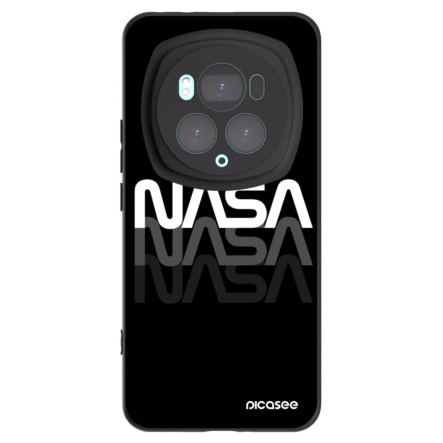 Picasee husă neagră din silicon pentru Honor Magic6 Pro - NASA Triple