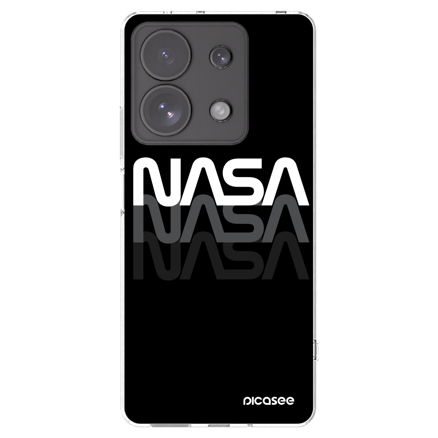 Picasee husă transparentă din silicon pentru Xiaomi Redmi Note 13 Pro 4G - NASA Triple