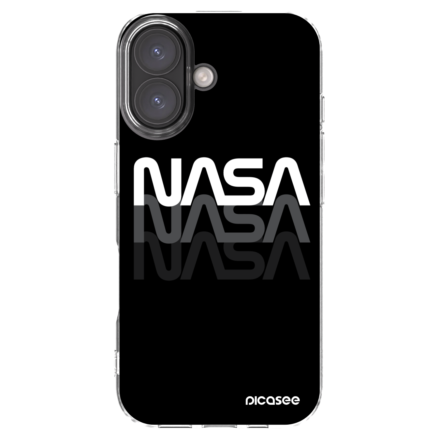 Picasee husă transparentă din silicon pentru Apple iPhone 16 - NASA Triple
