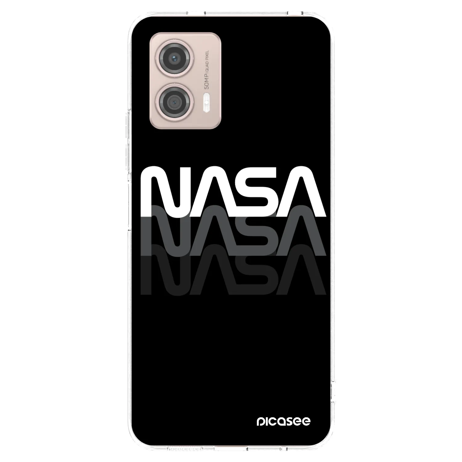Picasee husă transparentă din silicon pentru Motorola Moto G53 5G - NASA Triple
