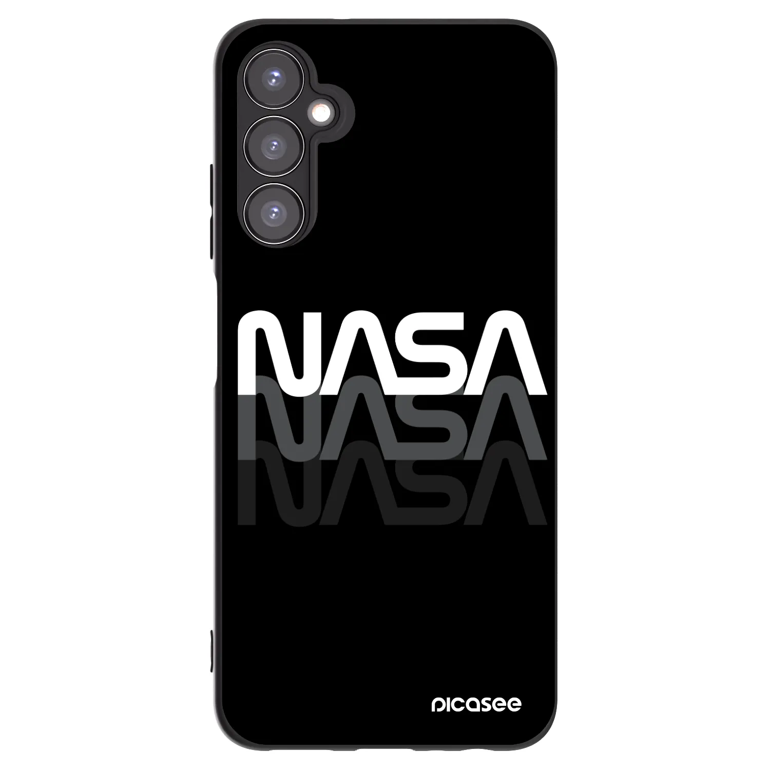Picasee husă neagră din silicon pentru Samsung Galaxy A05s A057G - NASA Triple