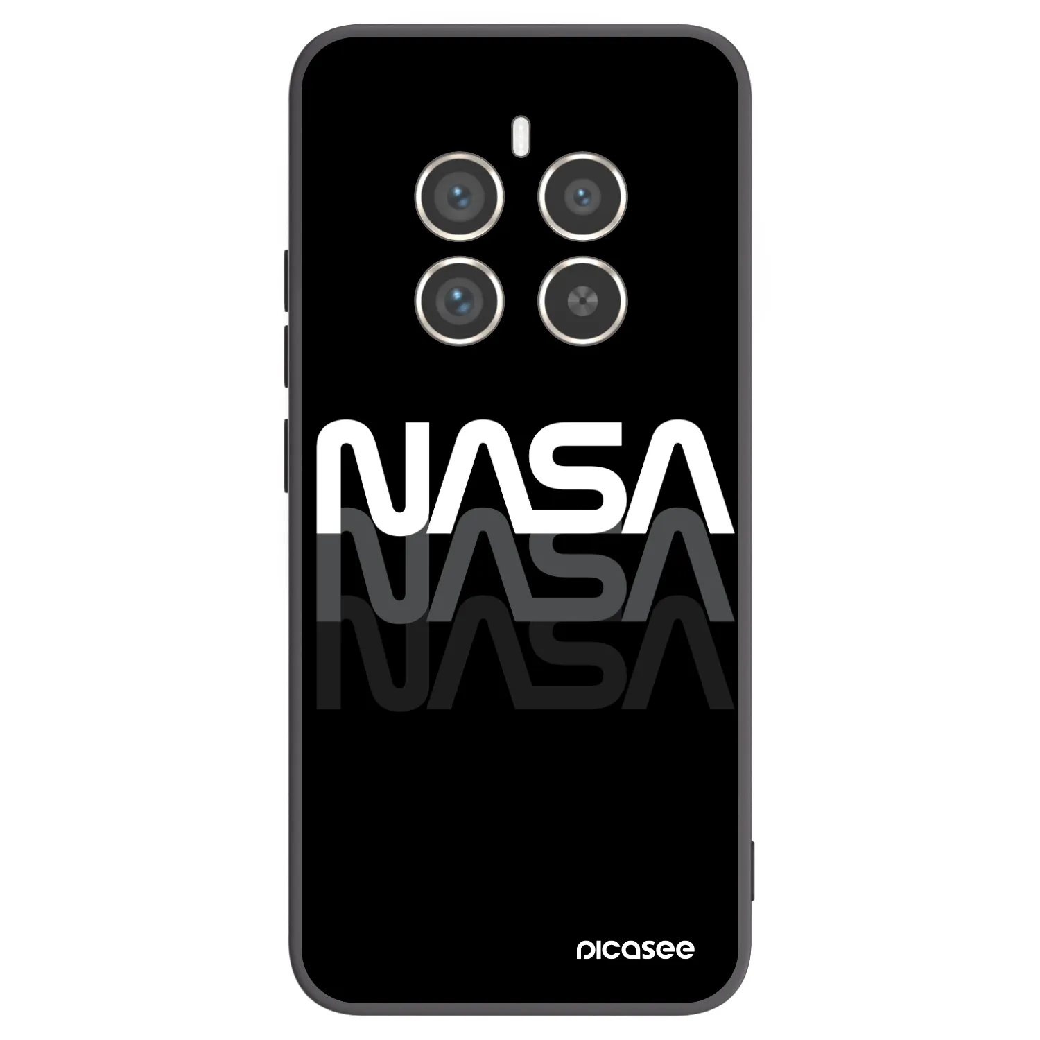 Picasee husă neagră din silicon pentru Realme 12 Pro 5G - NASA Triple