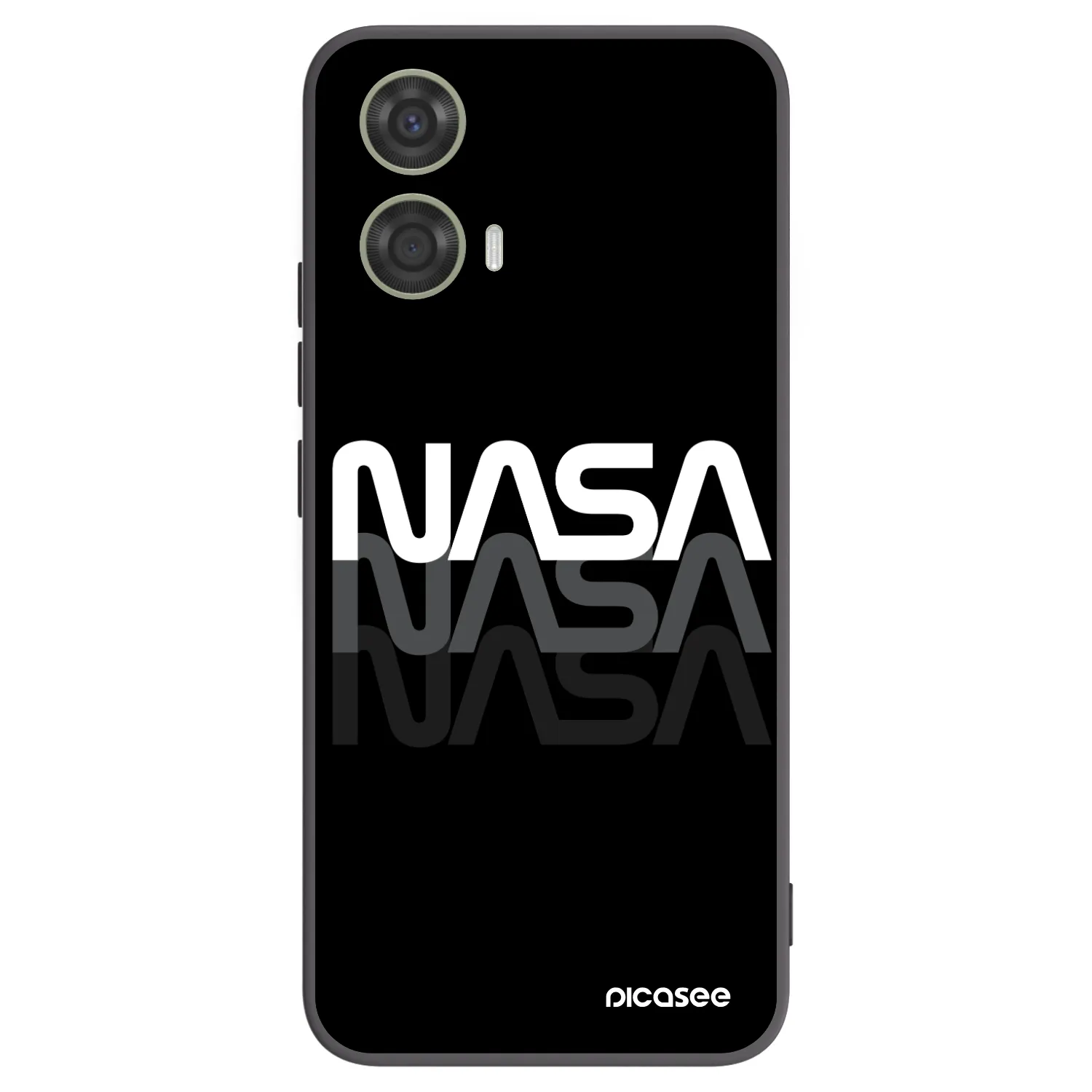 Picasee husă neagră din silicon pentru Motorola Moto G24 - NASA Triple