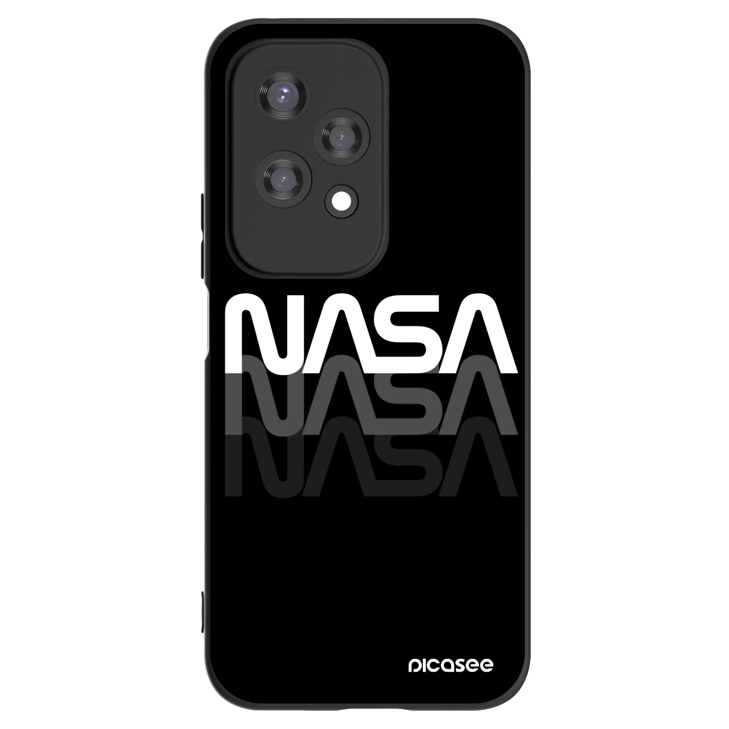 Picasee husă neagră din silicon pentru Honor 200 Lite - NASA Triple