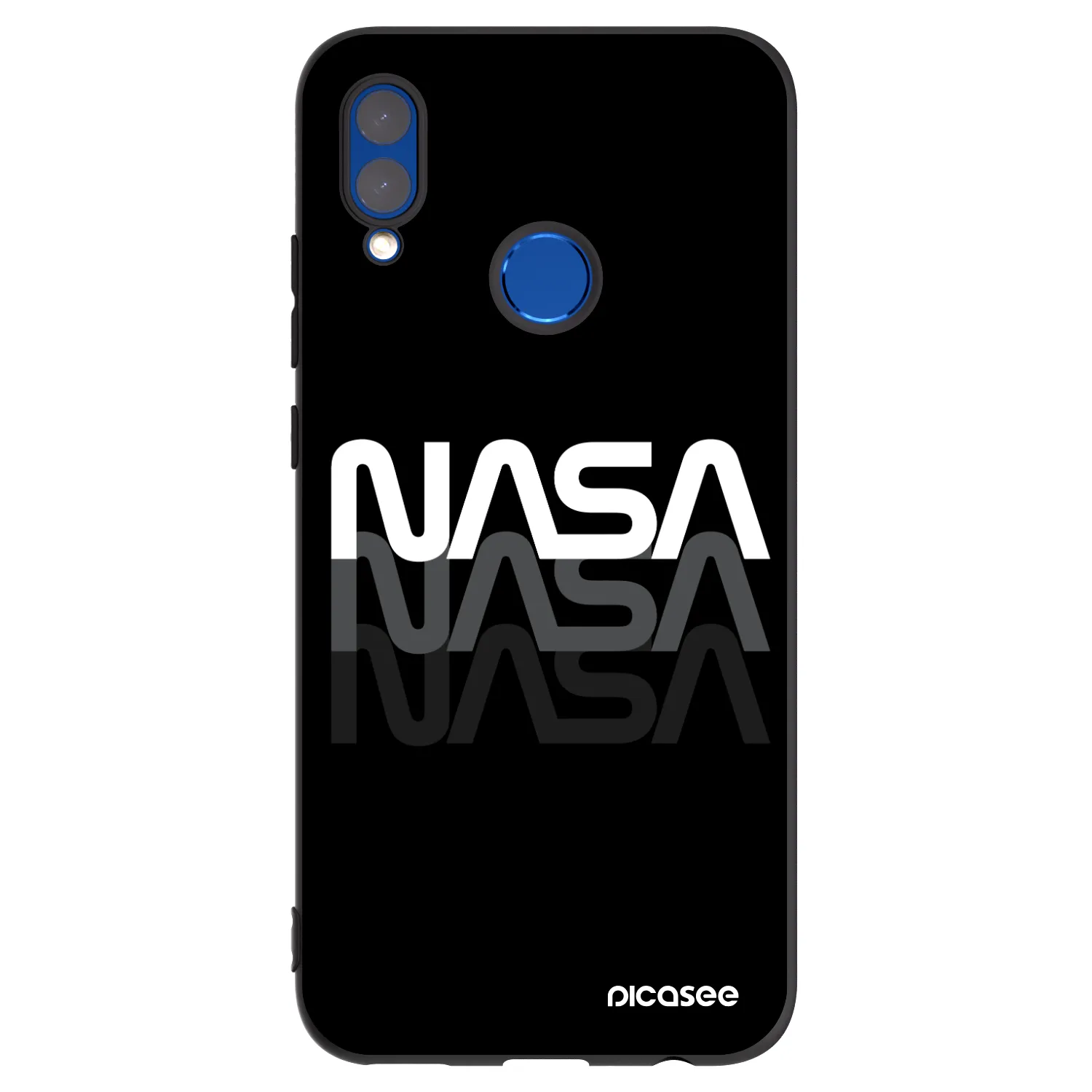 Picasee husă neagră din silicon pentru Honor 10 Lite - NASA Triple