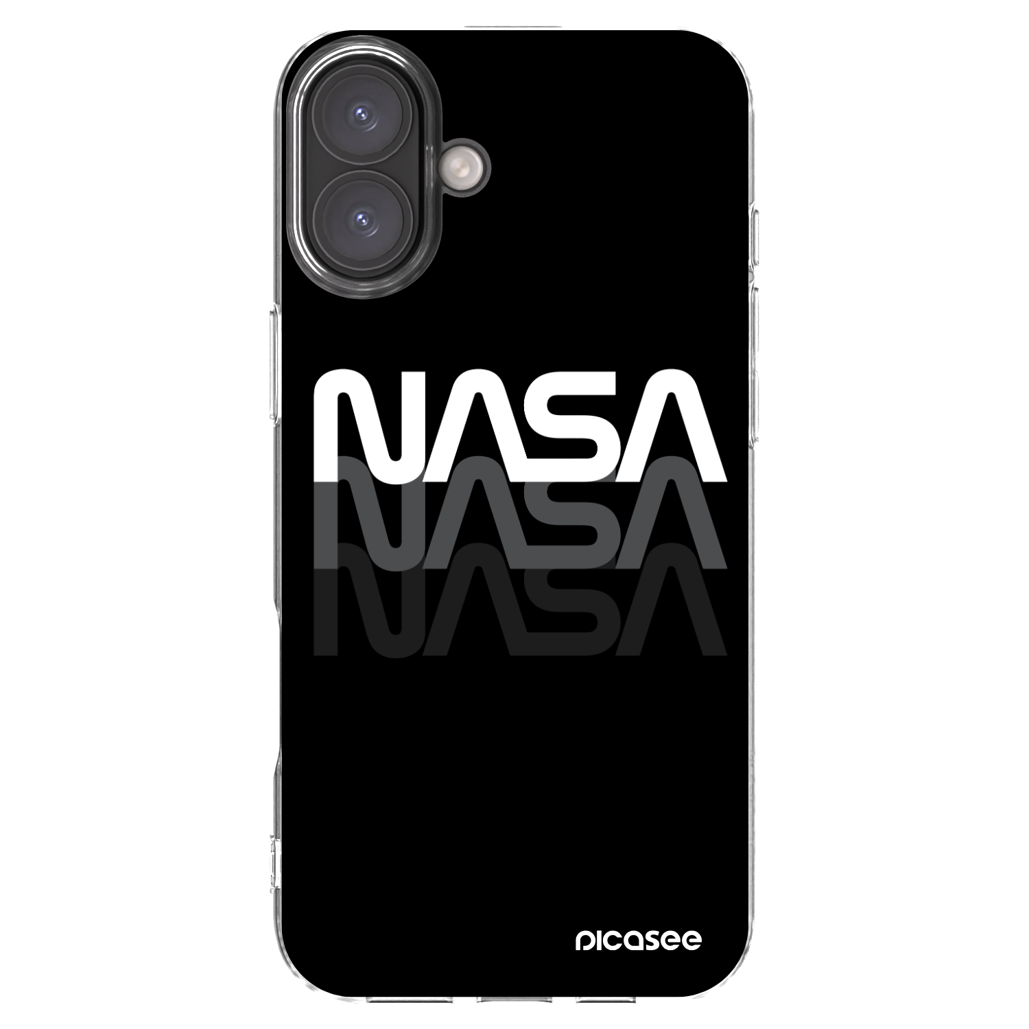 Picasee husă transparentă din silicon pentru Apple iPhone 16 Plus - NASA Triple