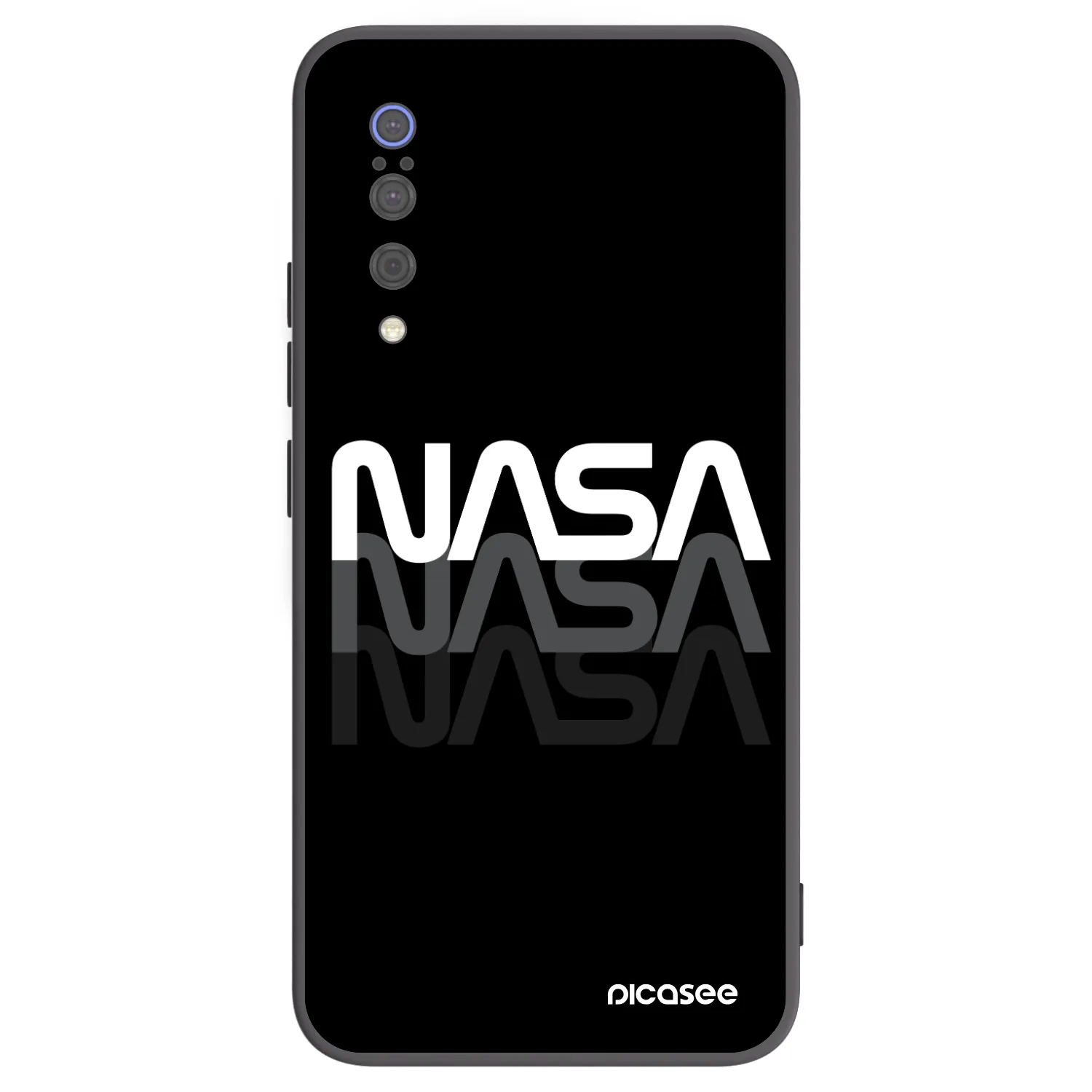 Picasee husă neagră din silicon pentru Xiaomi Mi 9 - NASA Triple