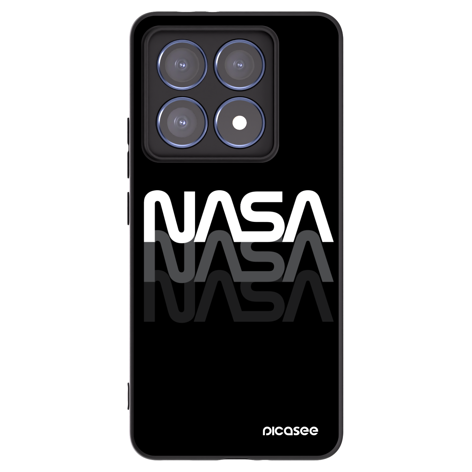 Picasee husă neagră din silicon pentru Xiaomi 14T Pro - NASA Triple
