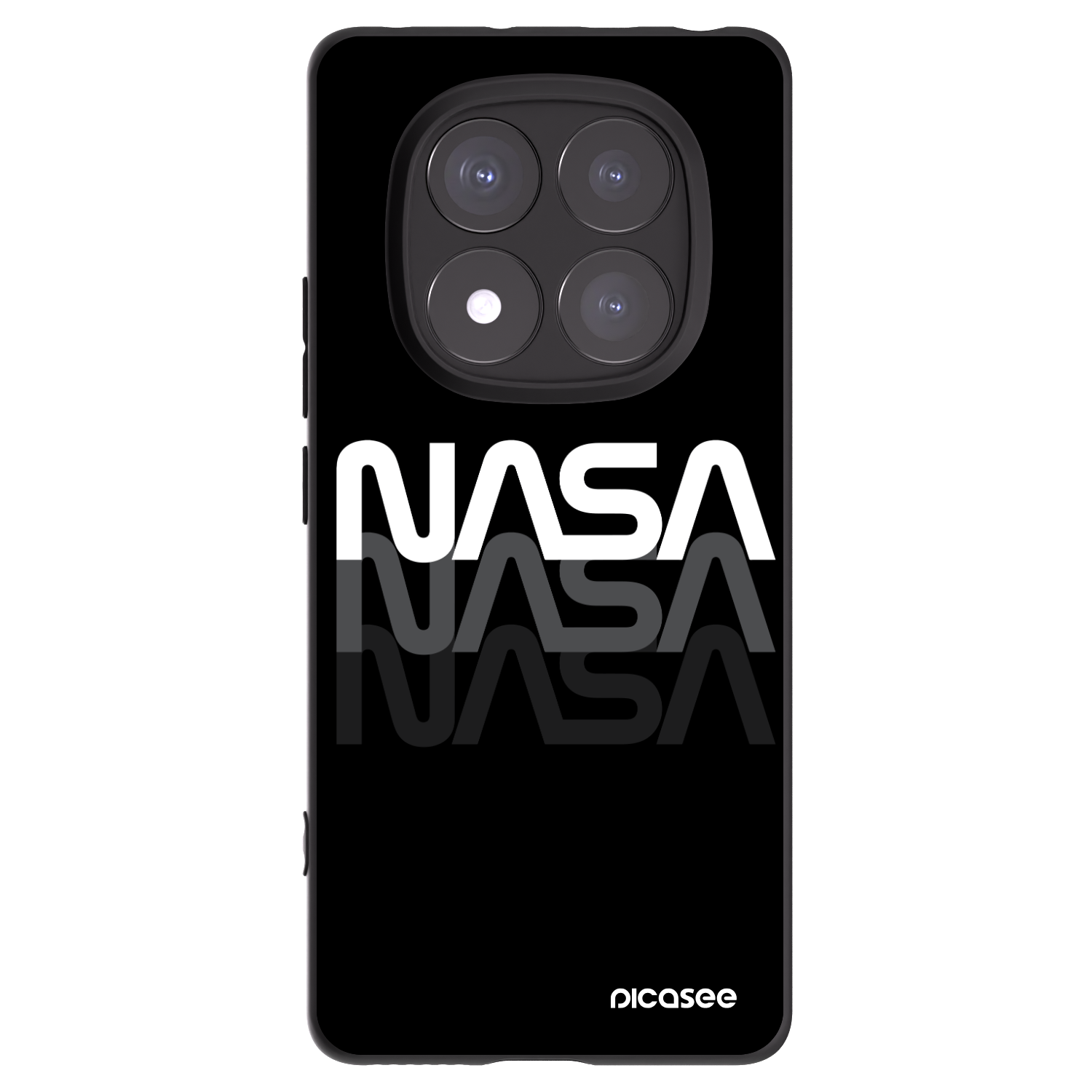 Picasee husă neagră din silicon pentru Xiaomi Redmi Note 14 Pro 5G - NASA Triple