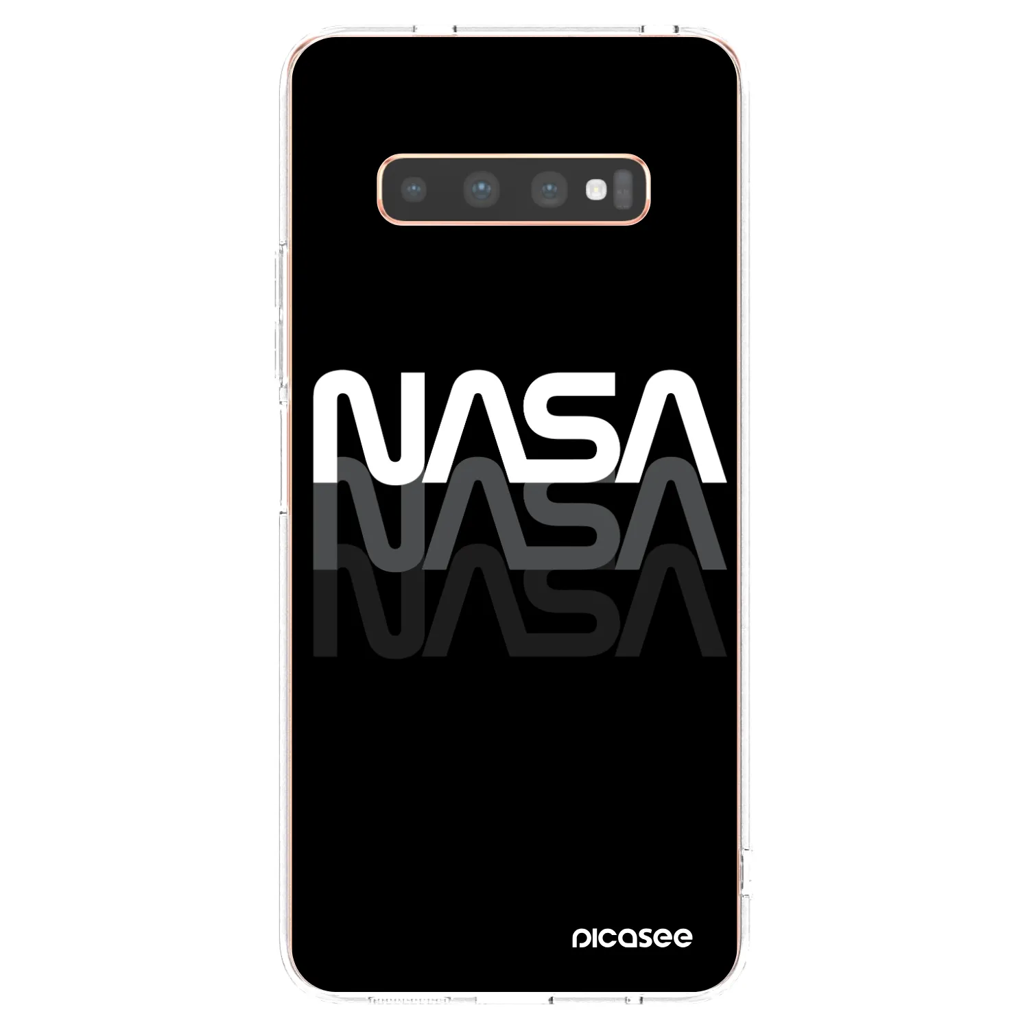 Picasee husă transparentă din silicon pentru Samsung Galaxy S10 Plus G975 - NASA Triple