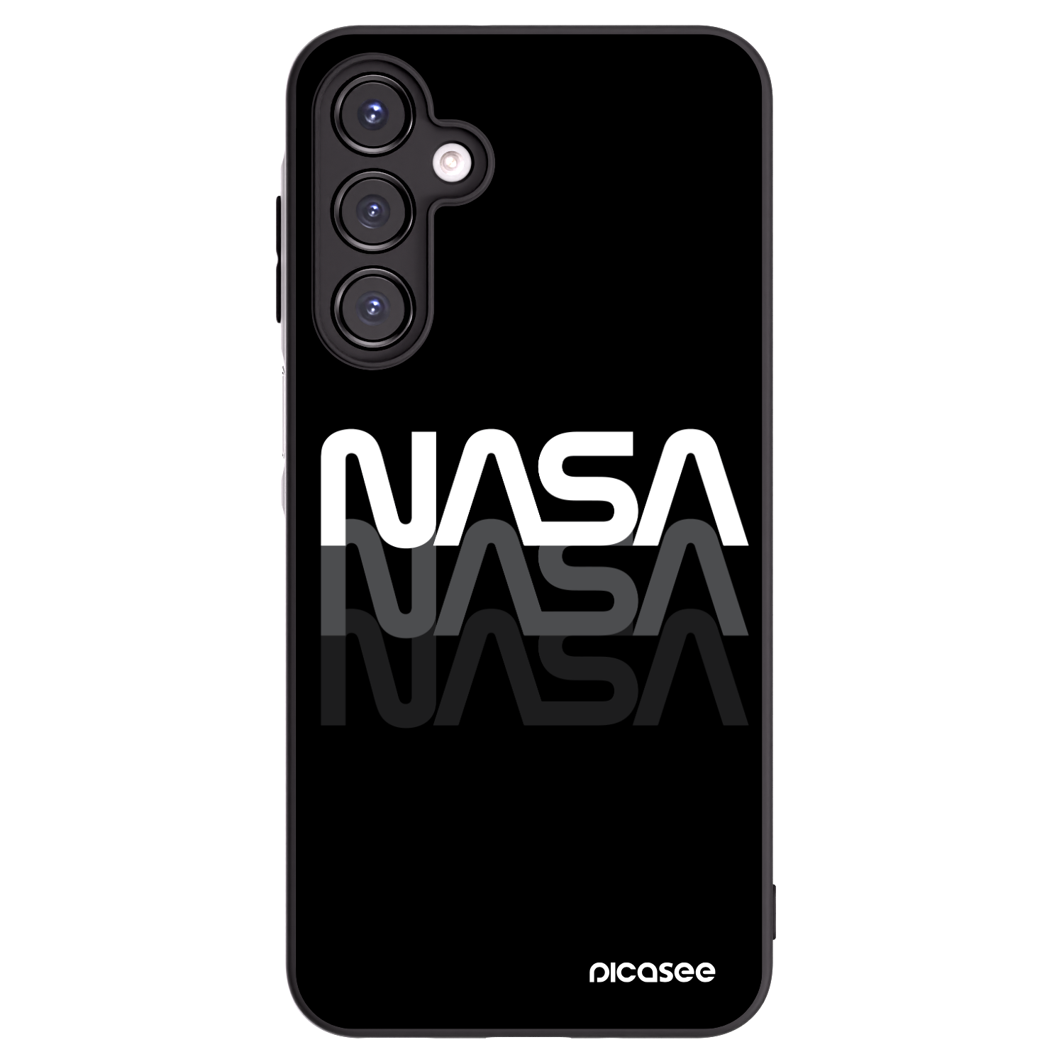 Picasee husă neagră din silicon pentru Samsung Galaxy A16 5G - NASA Triple