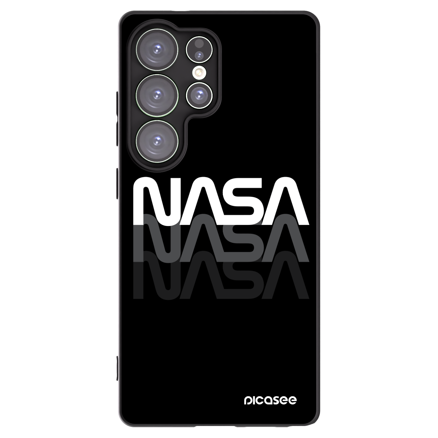 Picasee husă neagră din silicon pentru Samsung Galaxy S25 Ultra 5G - NASA Triple