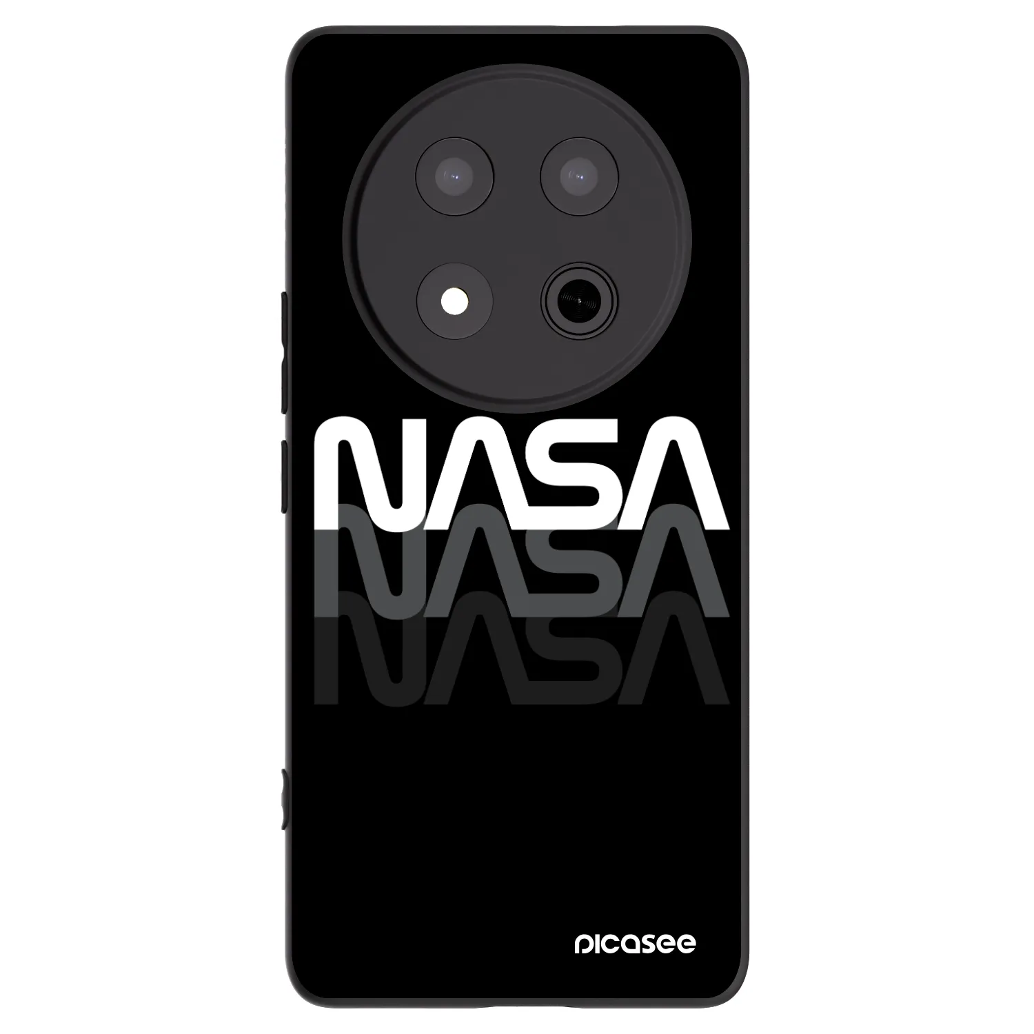 Picasee husă neagră din silicon pentru Honor Magic7 Lite 5G - NASA Triple