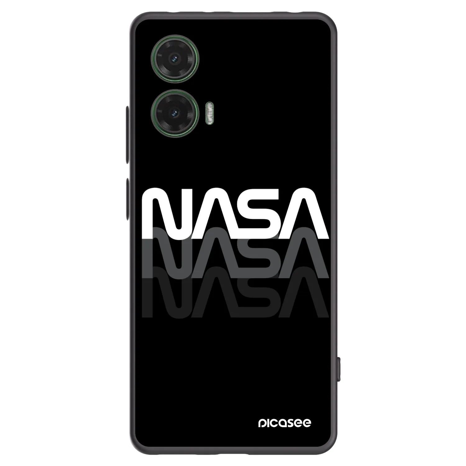 Picasee husă neagră din silicon pentru Motorola Moto G35 5G - NASA Triple