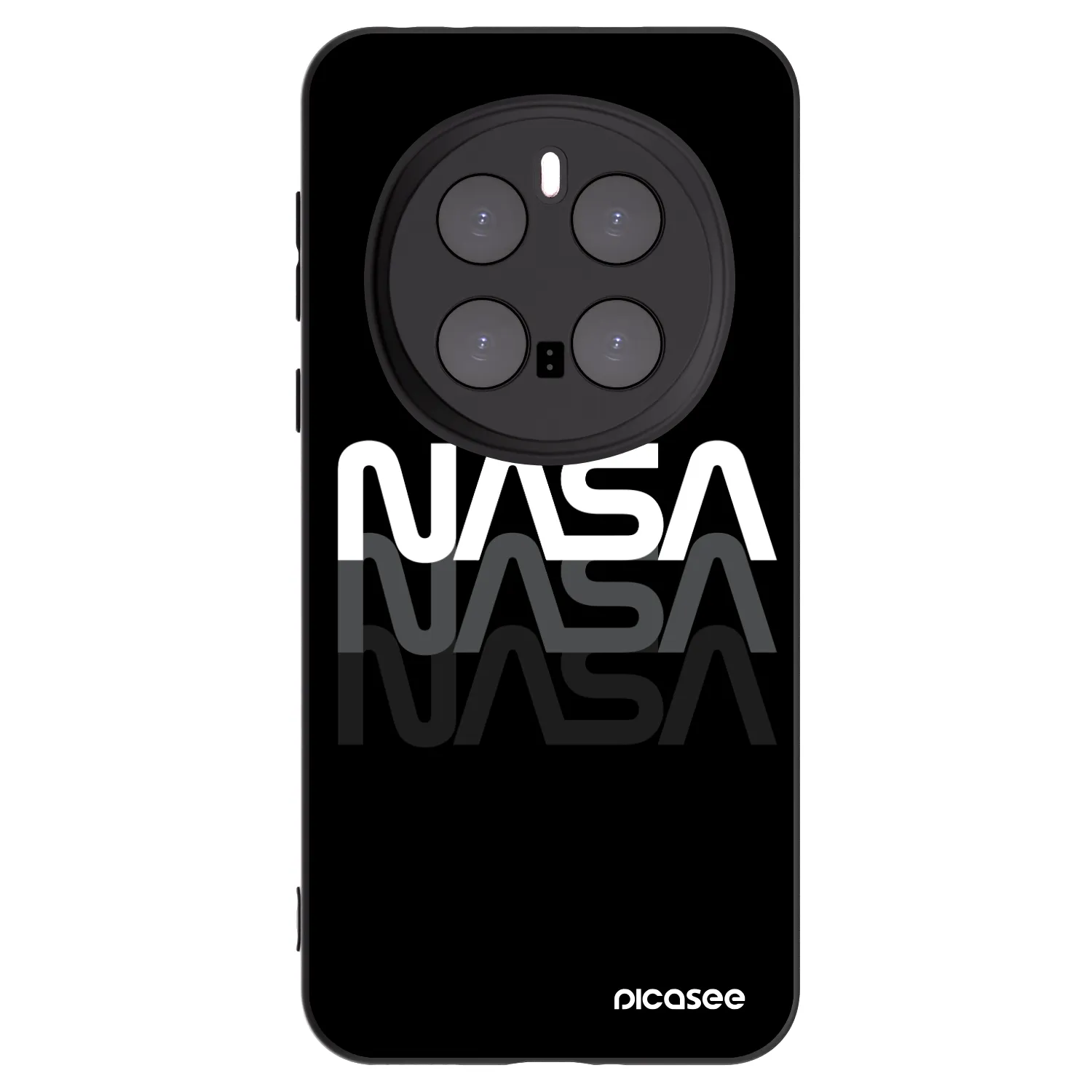 Picasee husă neagră din silicon pentru Honor Magic7 Pro 5G - NASA Triple
