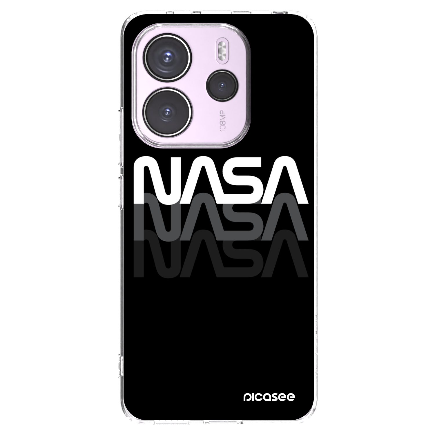 Picasee husă transparentă din silicon pentru Xiaomi Redmi Note 14 4G - NASA Triple