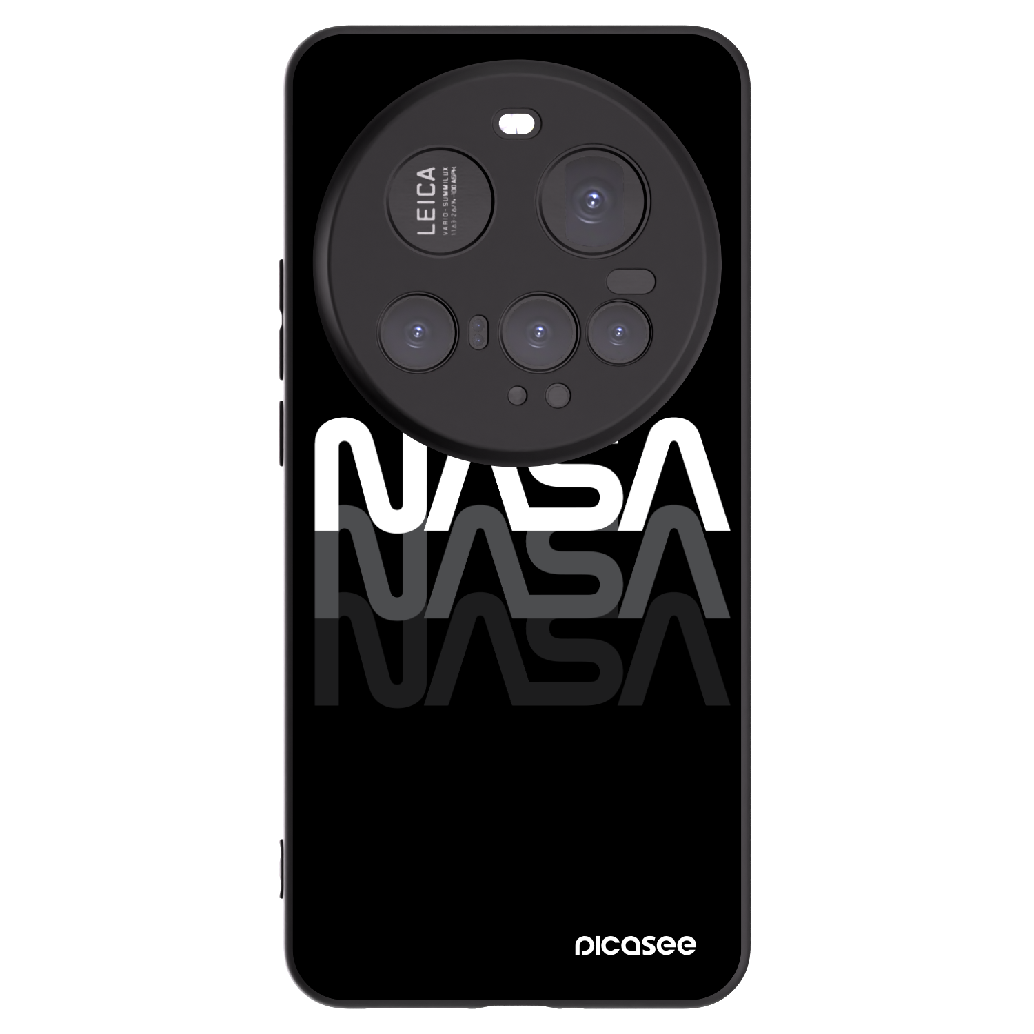 Picasee husă neagră din silicon pentru Xiaomi 15 Ultra - NASA Triple