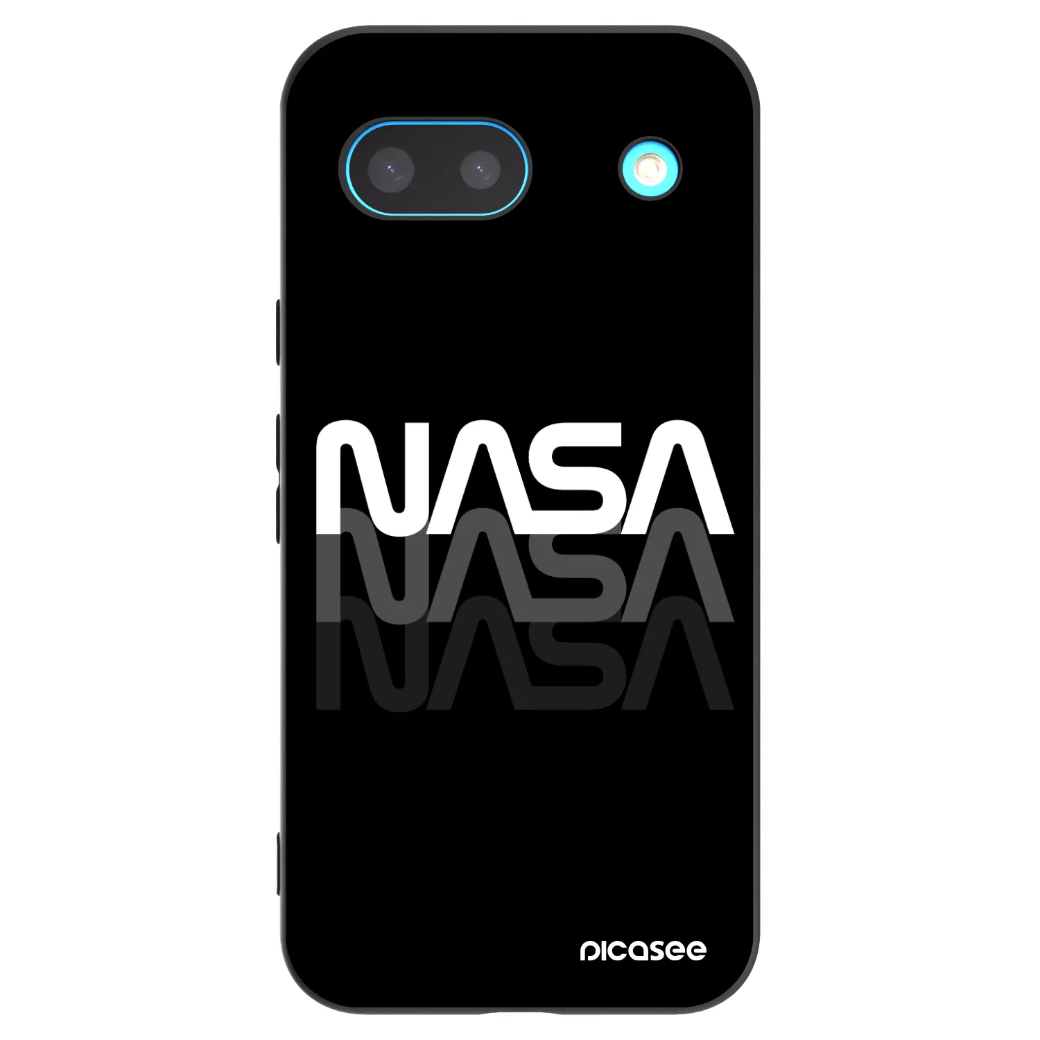 Picasee husă neagră din silicon pentru Google Pixel 8a - NASA Triple