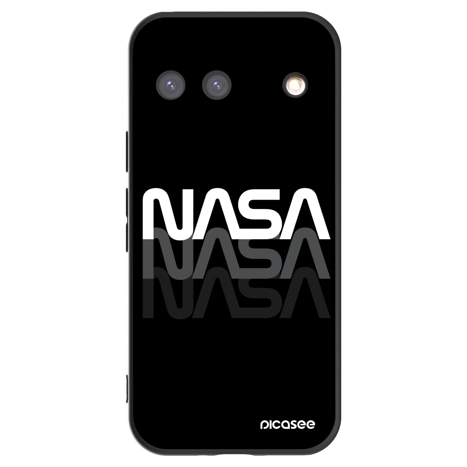 Picasee husă neagră din silicon pentru Google Pixel 9 - NASA Triple